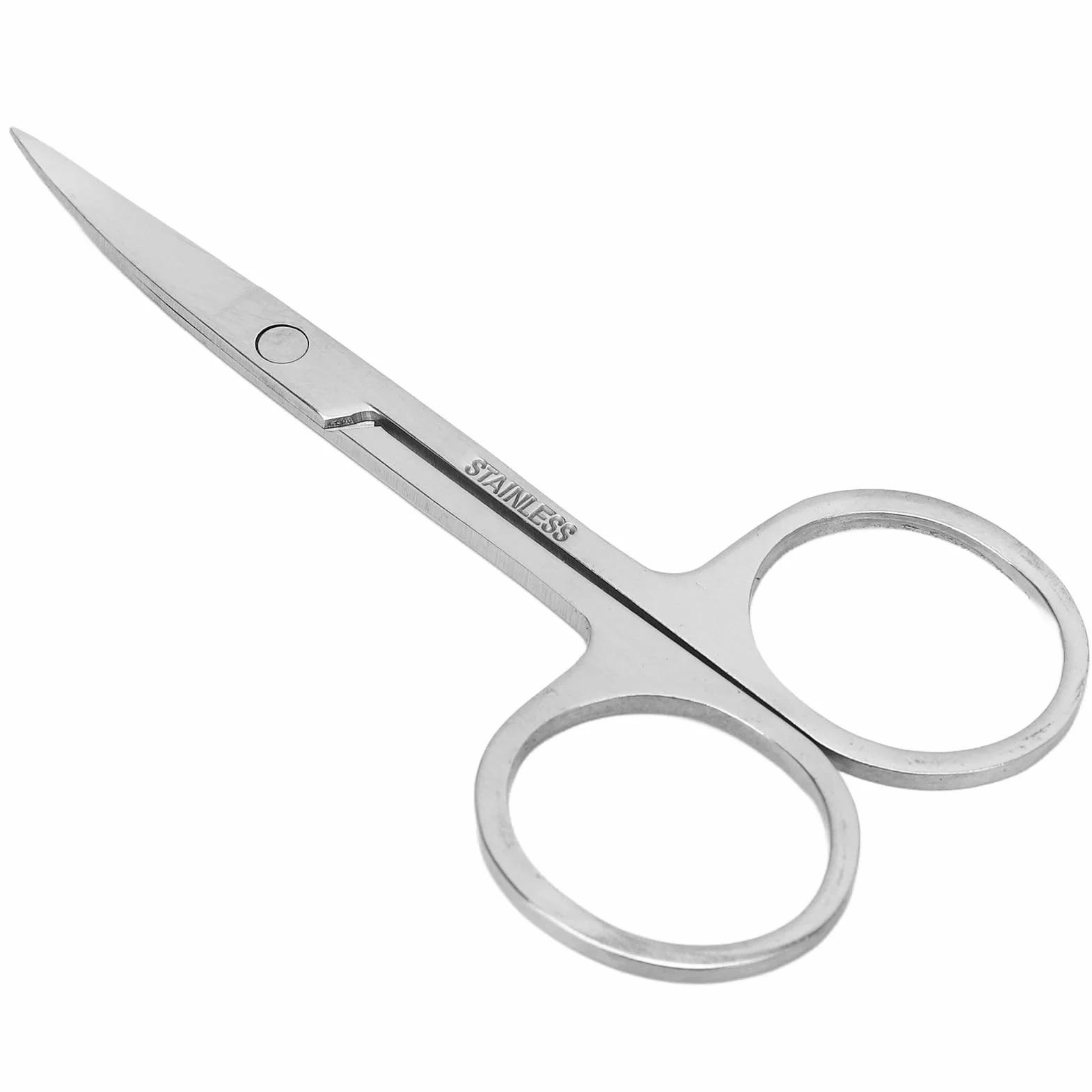 Nożyczki Kosmetyczne ze Stali Nierdzewnej Zakrzywione do Brwi i Nosa