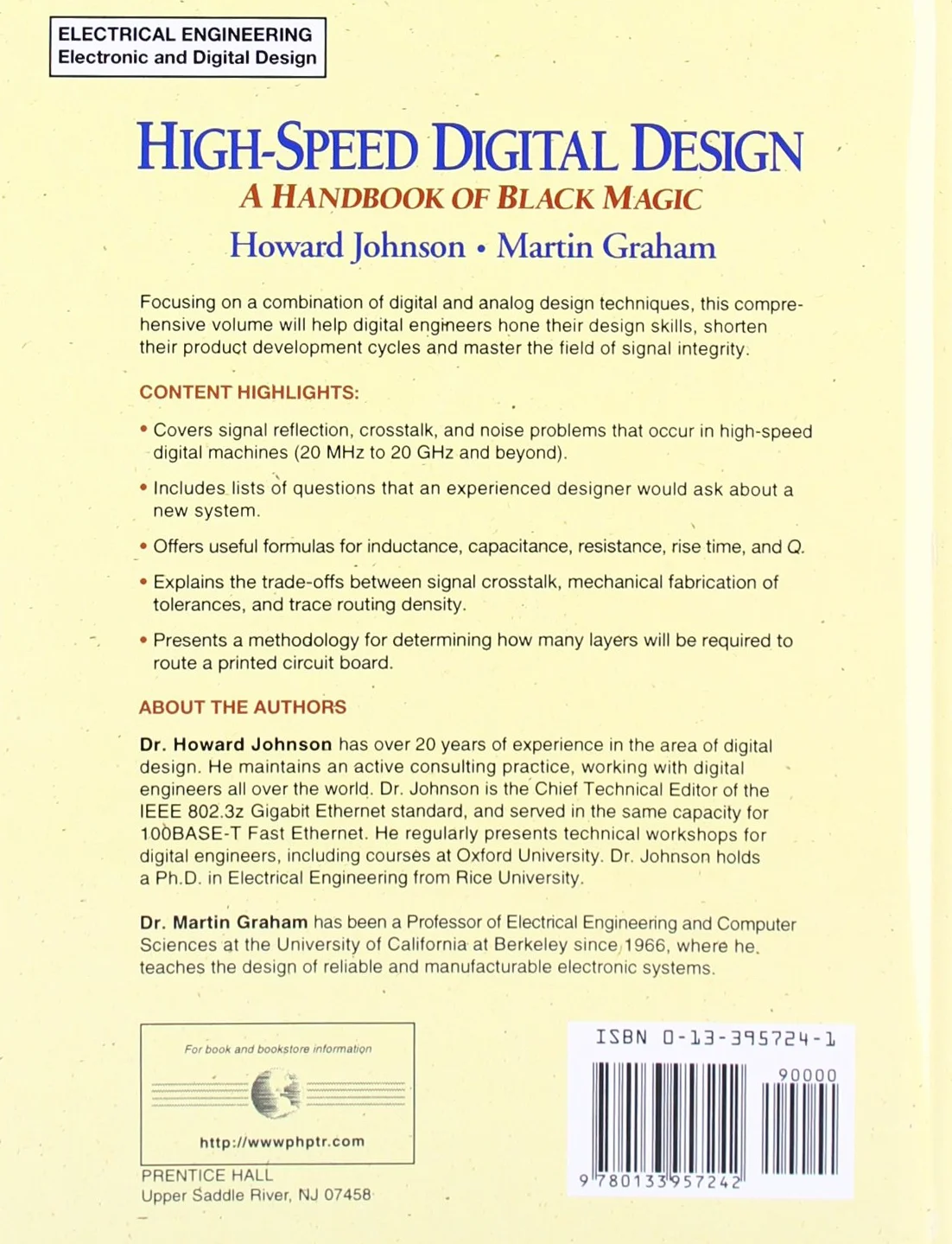 High Speed Digital Design: A Handbook of Black Magic