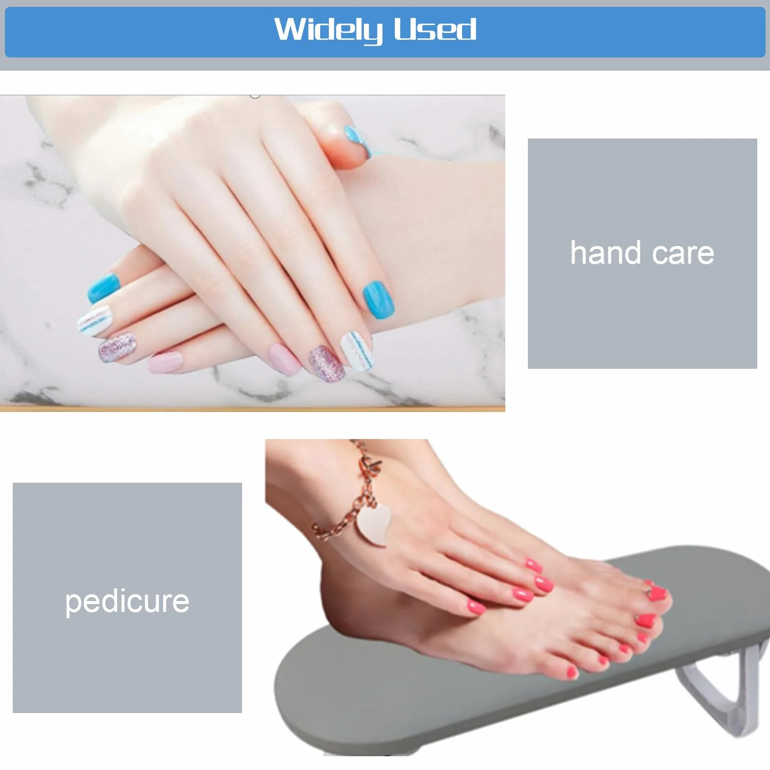 Poduszka pod nadgarstek, poduszka pod paznokcie ze skóry PU, do studia paznokci, składana poduszka do manicure, antypoślizgowa, do manicure