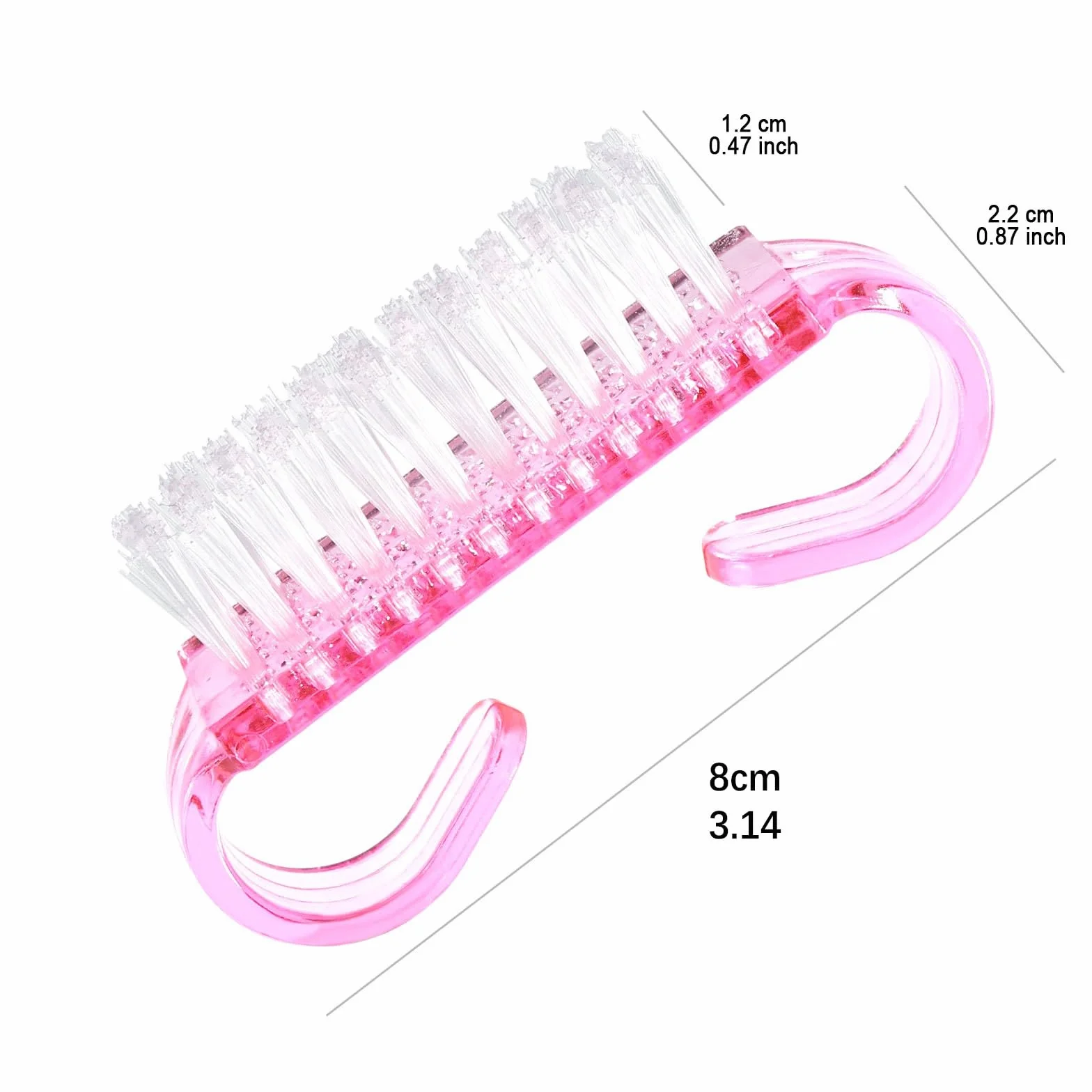 Szczotka do paznokci, peeling dłoni i paznokci, szczotka do czyszczenia stóp i paznokci, środek do pedicure, zestaw narzędzi do szorowania dla mężczyzn i kobiet, 6 sztuk (wielokolorowe) frezarki do
