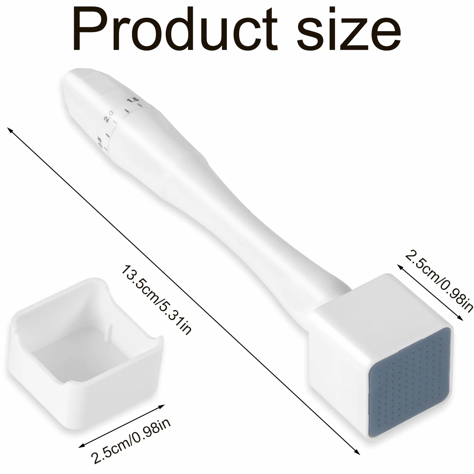 Stempel do Mikronakluwania do Wzrostu Wlosów i Brody, Microneedling Stamp Micro Exfoliating Tool Microneedling Roller dla Kobiet i Mezczyzn