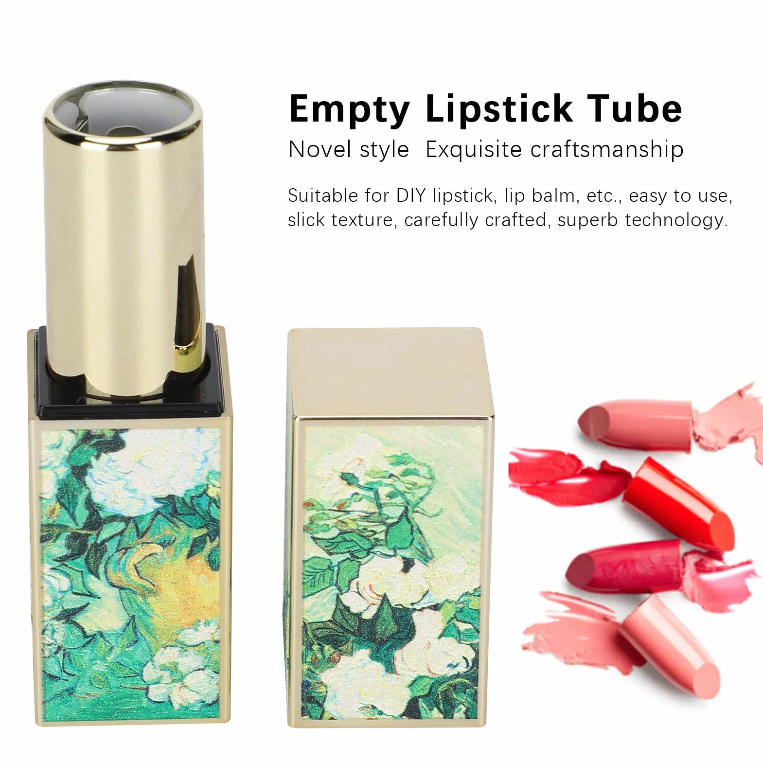 Naroote DIY Lipstick Tube, Pusta Rurka Szminka Piękny Rzemieślnik ABS Materiał do do -do -samą szminkę do Balsamu do Ust
