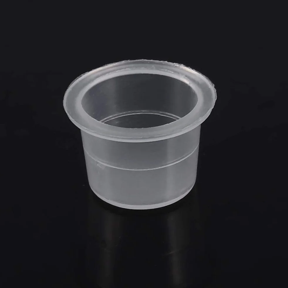 Kubek do tuszu do tatuażu 100 sztuk plastikowy pojemnik na pigment 0,8 cala * 0,5 cala