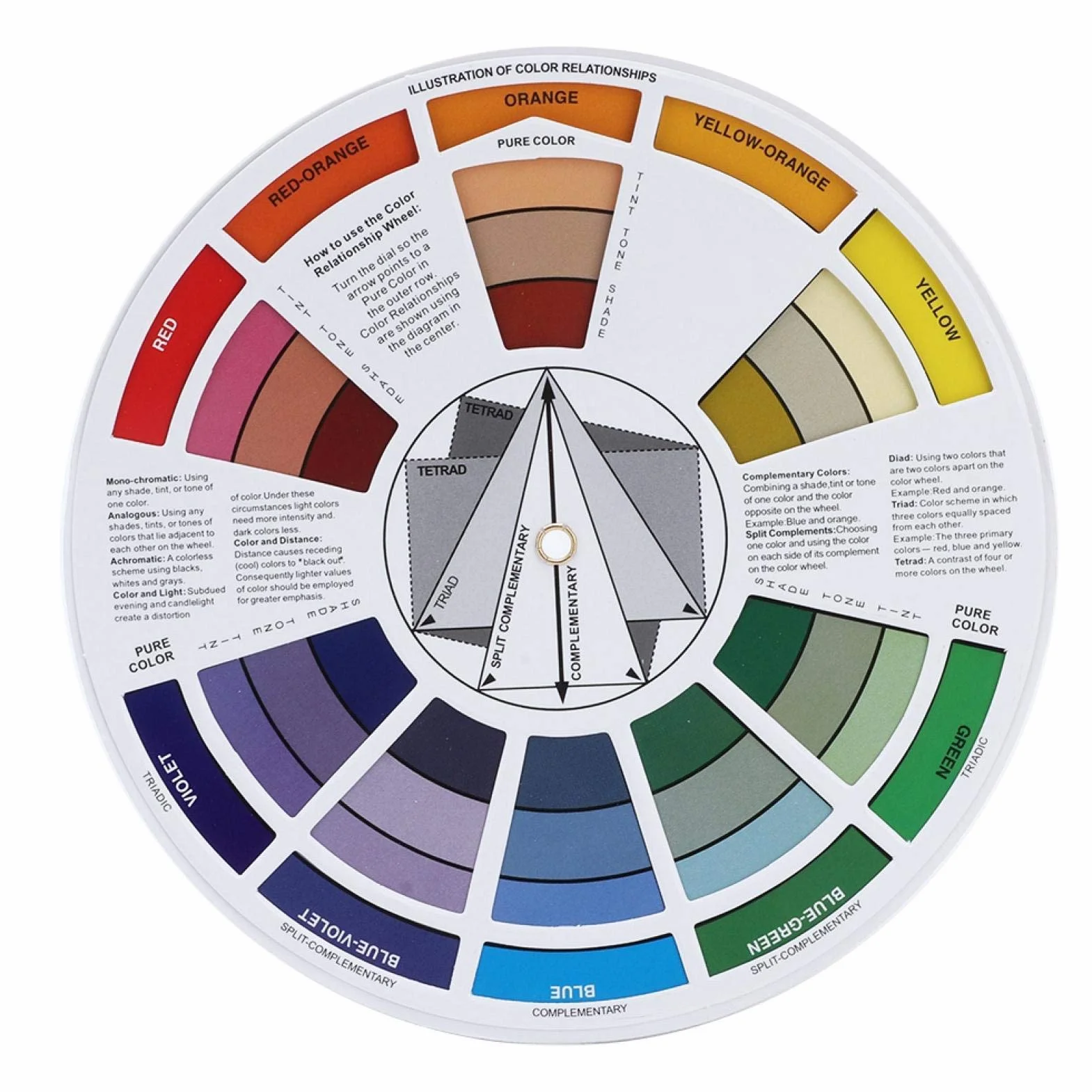 Tattoo Color Wheel Color Mix Guide Chart for Permanent Makeup Pigment Supplies