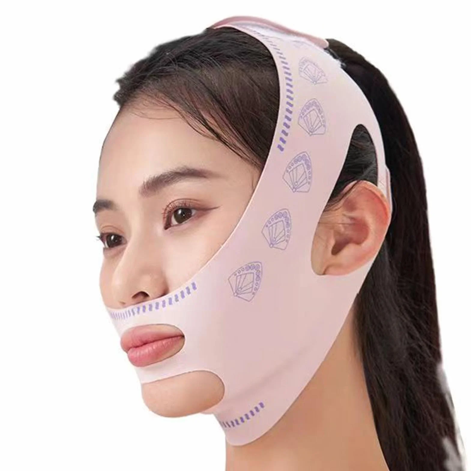 Paski do liftingu twarzy elastyczna taśma do modelowania twarzy Beauty Face Contouring Sleeping