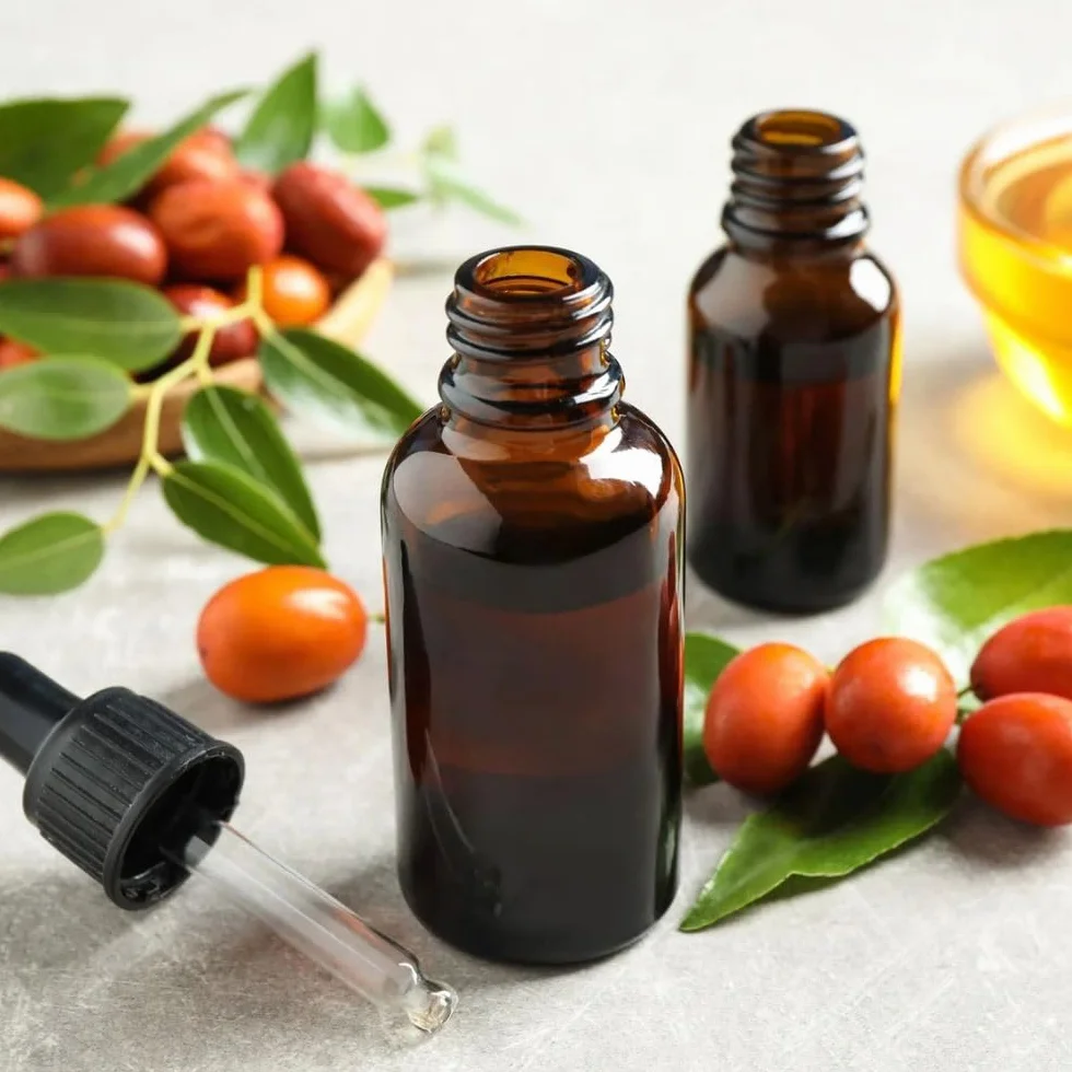 Olej jojoba 100 ml naturalny tłoczony na zimno do skóry twarzy i włosów 100% czysty