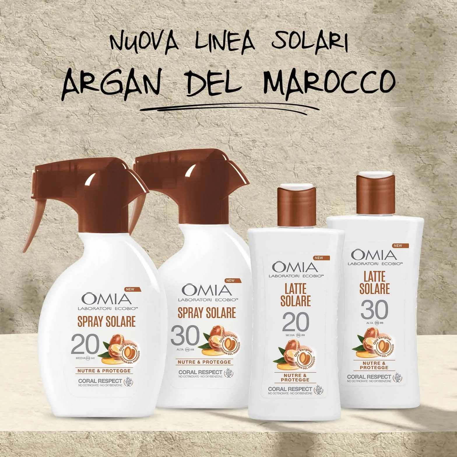 Omia Ochronne mleko słoneczne SPF 20 twarzy i ciała olej arganowy 200 ml