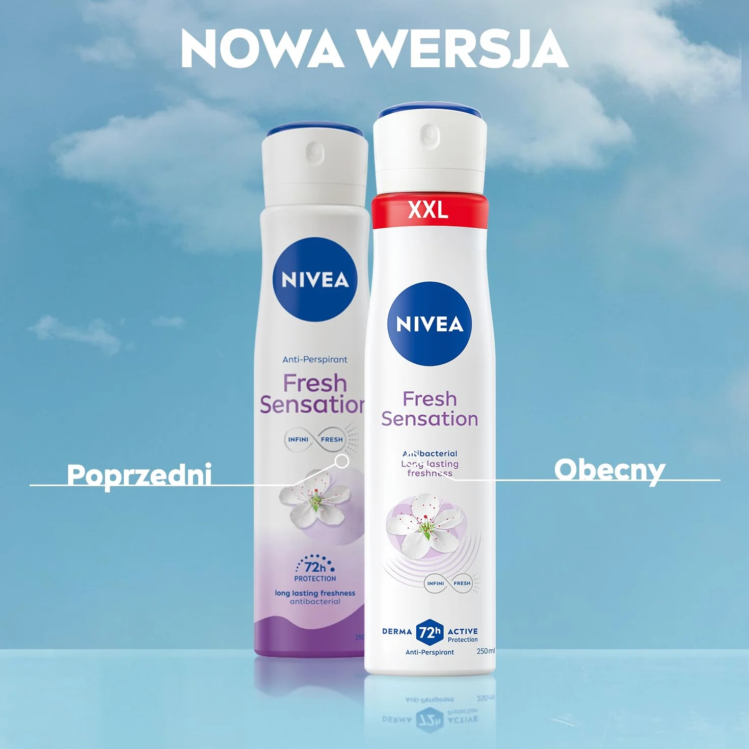 NIVEA Antyperspirant Fresh Sensation spray, 250 ml