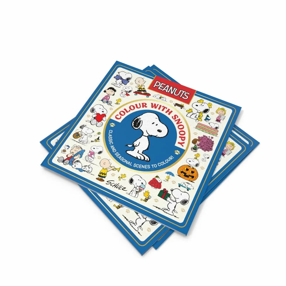 Official Peanuts: Colour with Snoopy: ALL NEW, celebrating 75 years of Peanuts, a collection of classic colourings for fans of the film, comics and tv shows