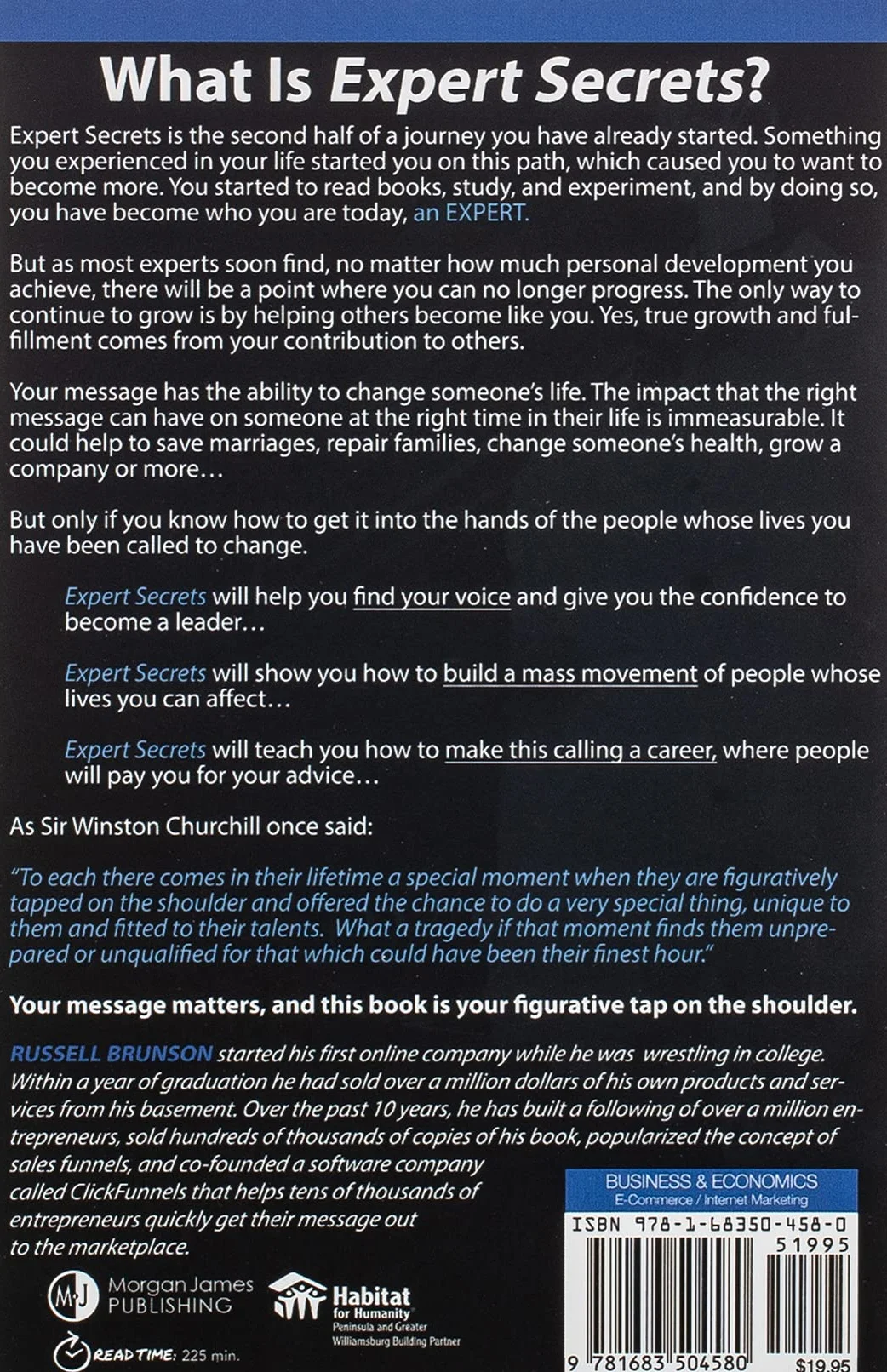 Expert Secrets: The Underground Playbook for Creating a Mass Movement of People Who Will Pay for Your Advice (1st Edition)