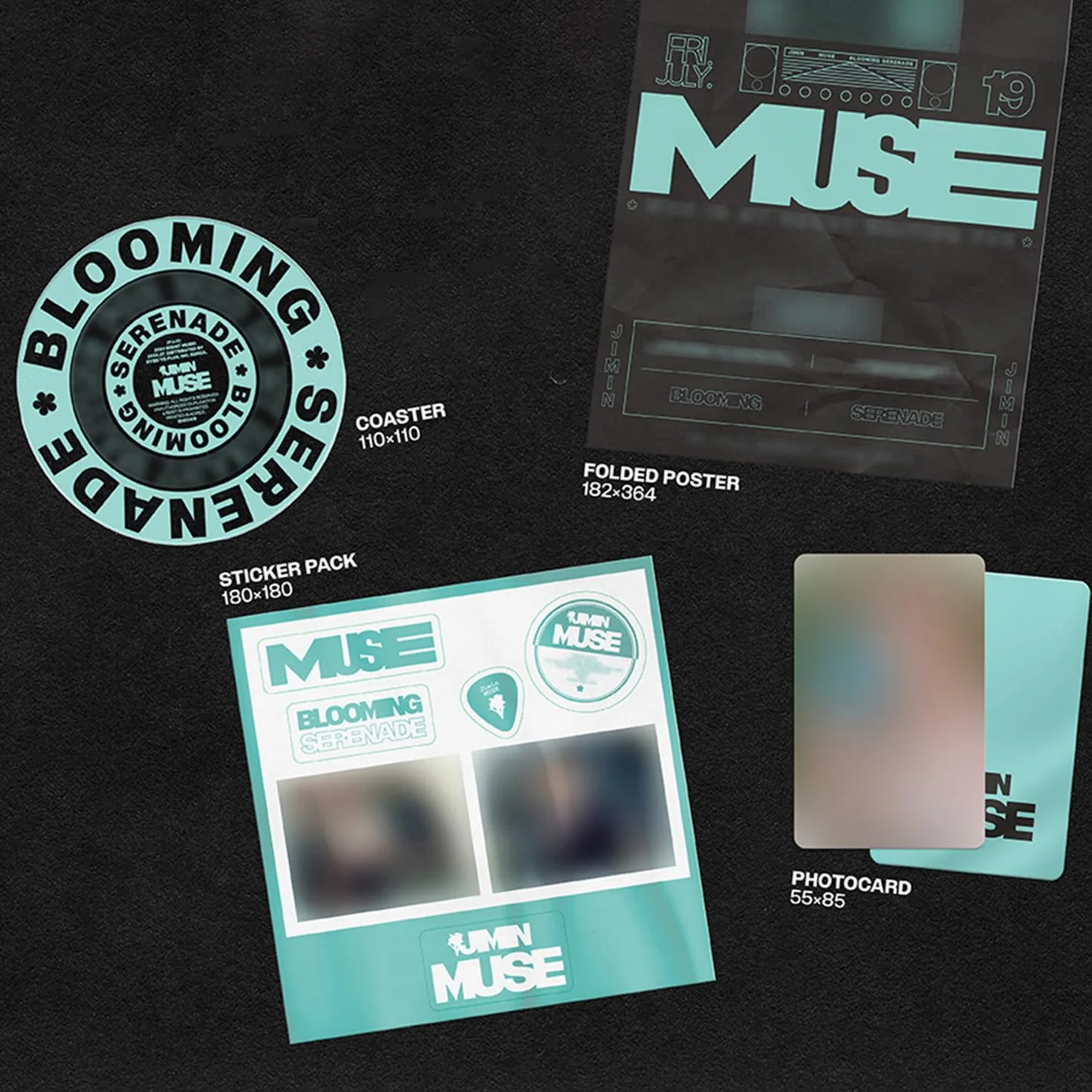 JIMIN OF BTS - [MUSE] (wersja kwitnąca) fotoksiążka + CD-R + zestaw kart Muse + podstawka + 2 dodatkowe fotokartki