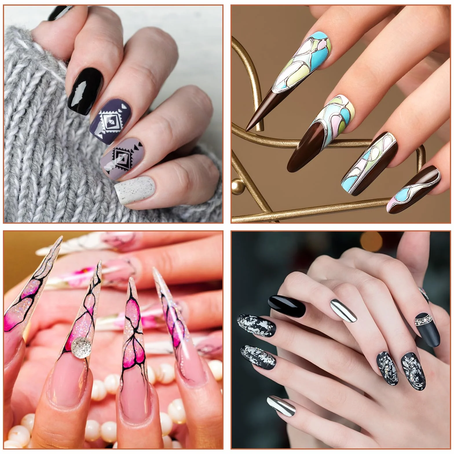 Zestaw pędzli do paznokci, 18 sztuk, do manicure, salonu, domu, zestaw pędzli do malowania paznokci