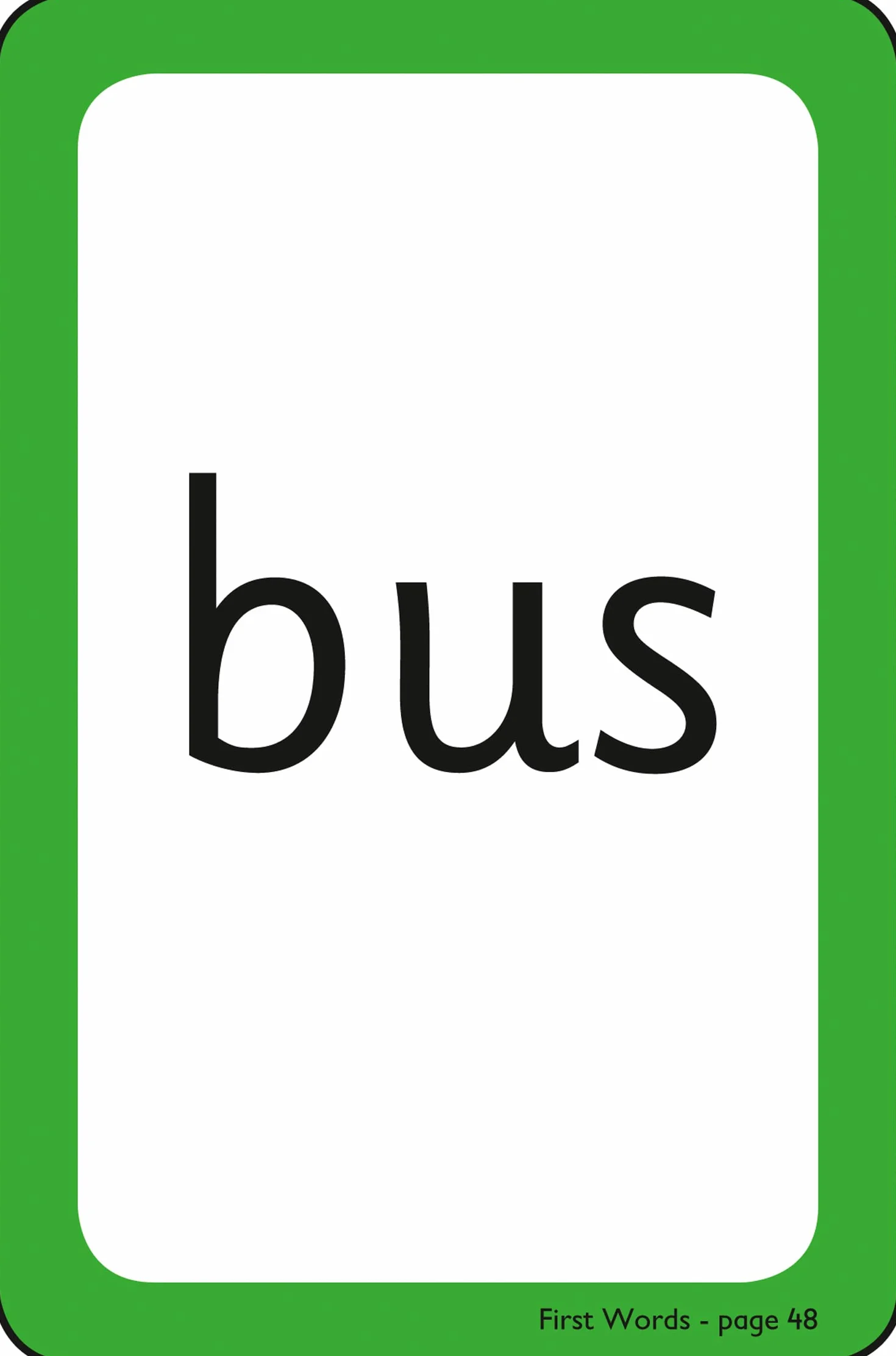 First Words Flashcards: Ideal for Home Learning