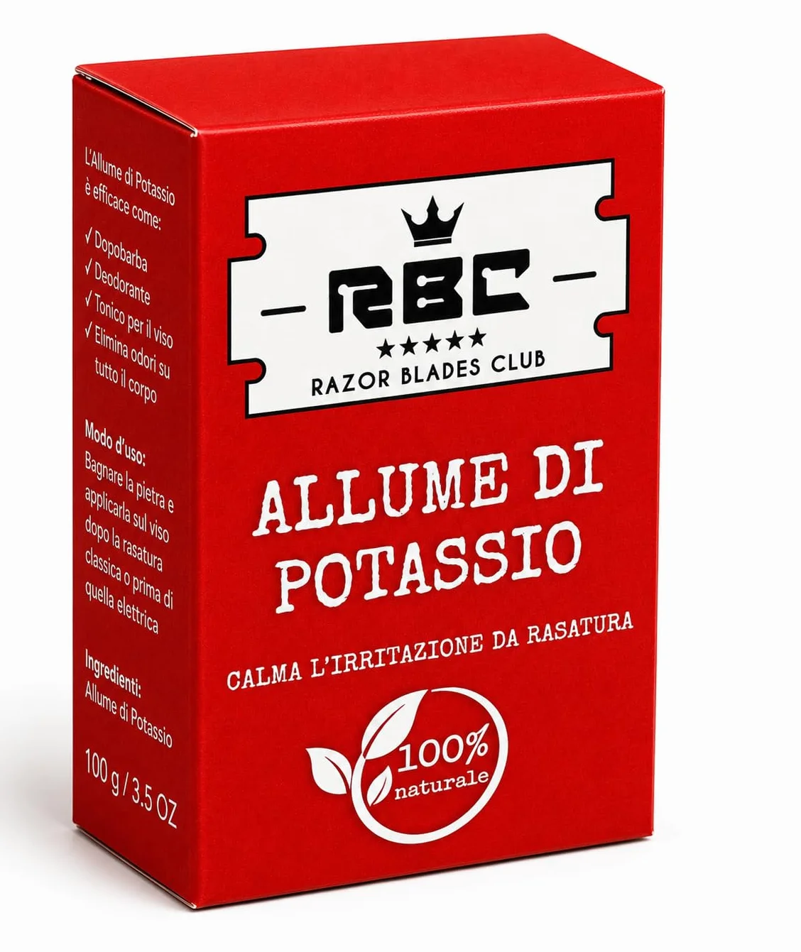 Razor Blades Club 100 GR HIGIENA TWARZY CIAŁO BLOKOWEGO ALUMU ROCY