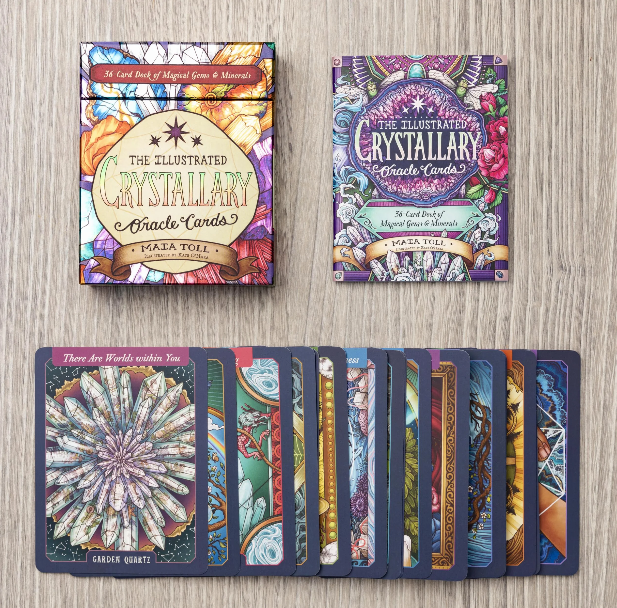 The Illustrated Crystallary Oracle Cards: 36-Card Deck of Magical Gems & Minerals