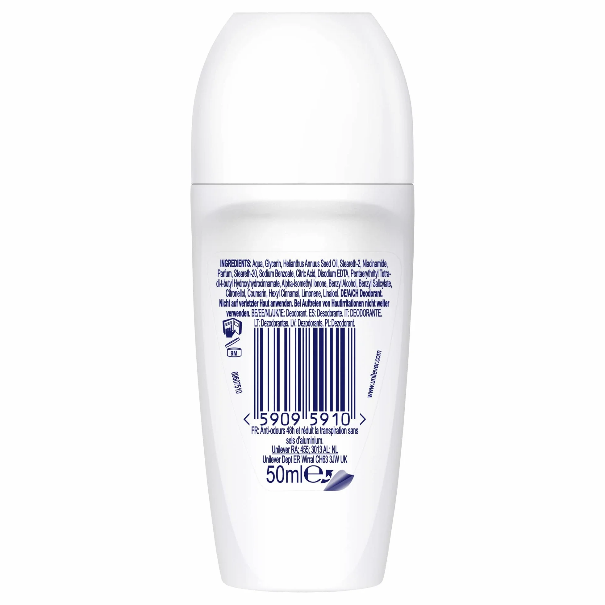 Dove 0% Cucumber Scent Dezodorant, 50 ml