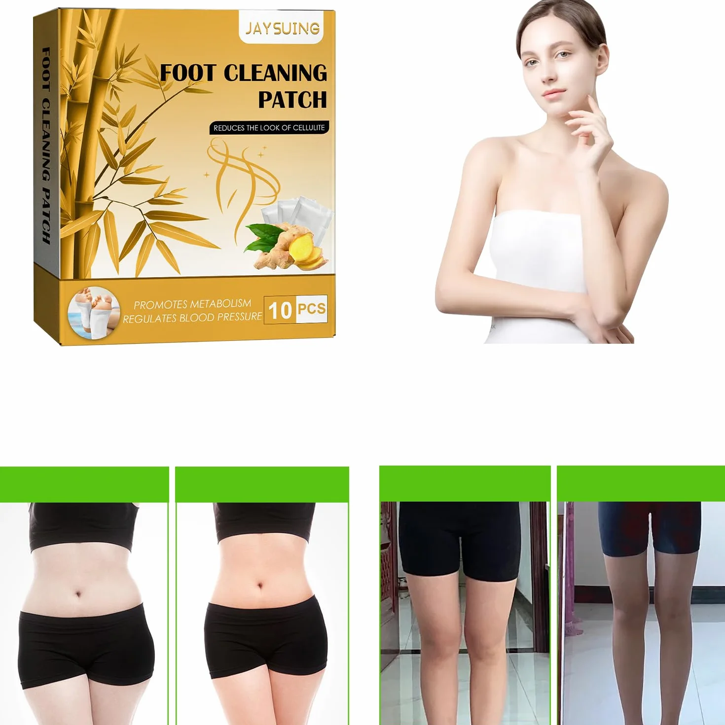 Zestaw 60 sztuk detoksykacyjnych plastrów do stóp, Detox Strong Pure Natural, detoksykacyjne plastry na stopy do ogrzewania całego ciała, łagodzi stres, poprawia sen