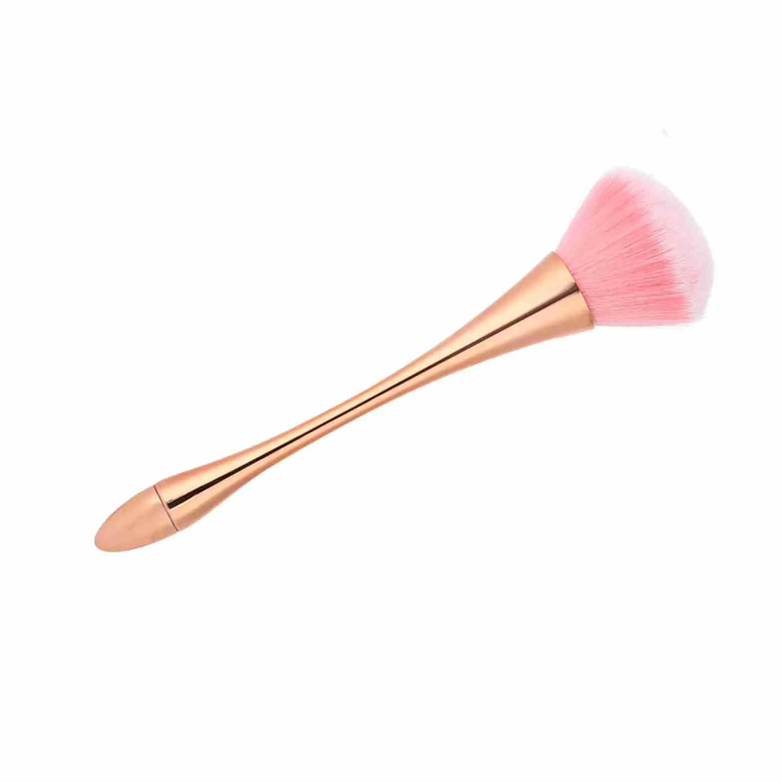 Generic Pędzel do Paznokci, Wielofunkcyjne Narzędzie do Paznokci, Dobrze Zaprojektowane do Domu Manicure Salon Salon Kosmetyczny (Różowe złoto)