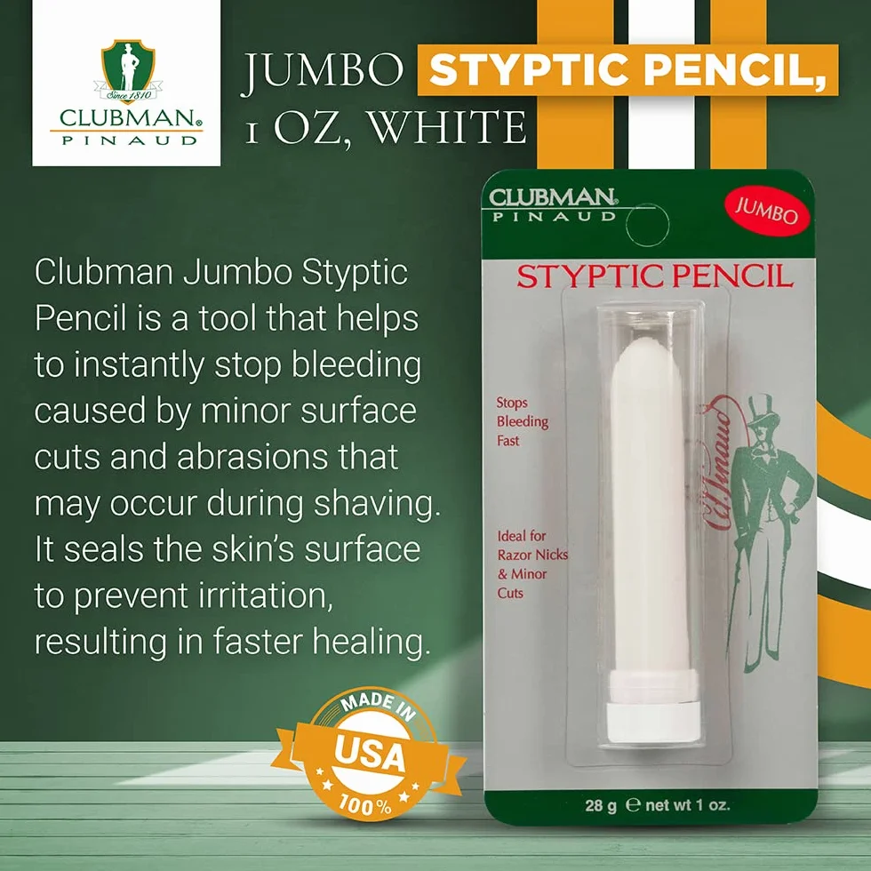 Pinaud Clubman Clubman Jumbo Styptic matita, 1 Oz (confezione da 12)