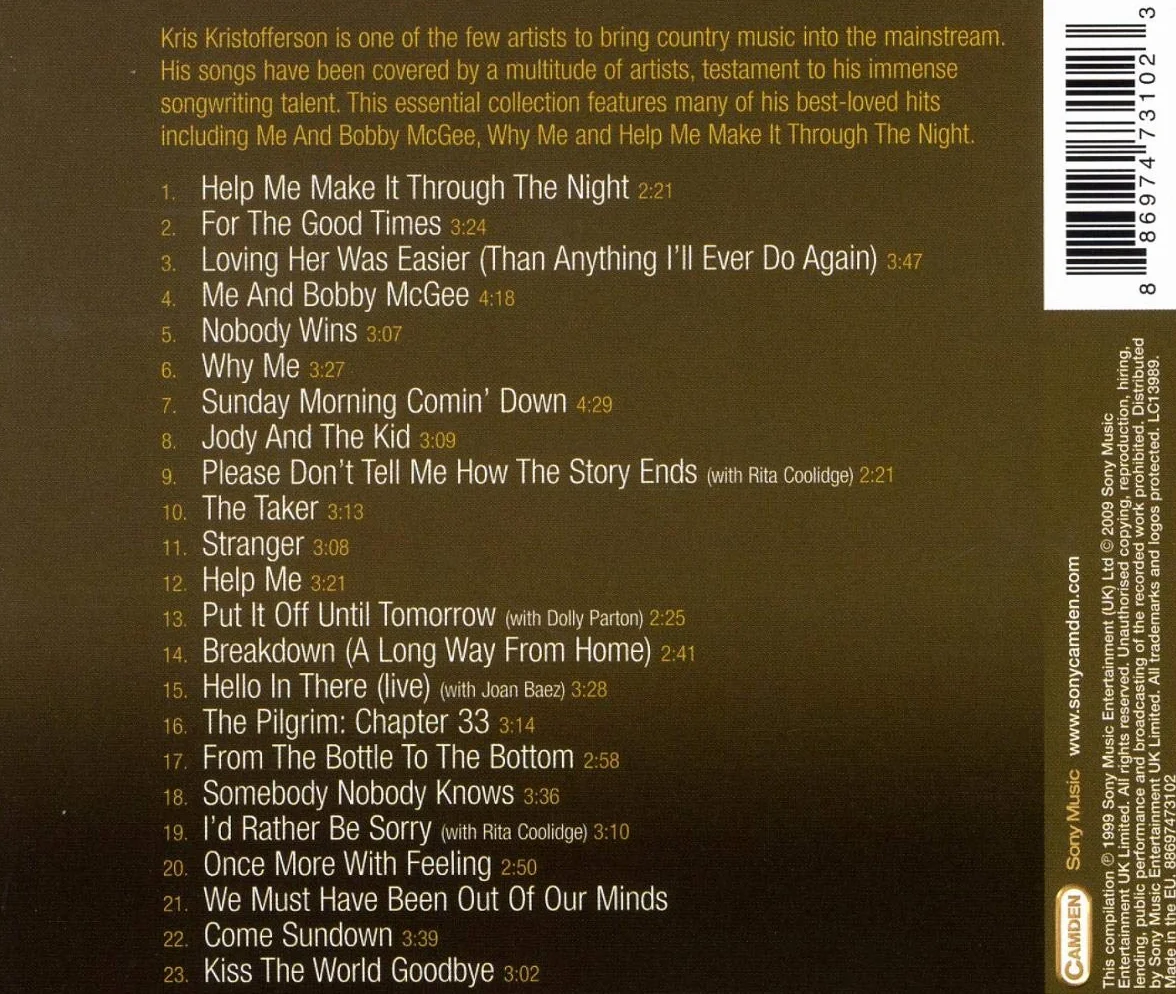 Kris Kristofferson The Very Best Of