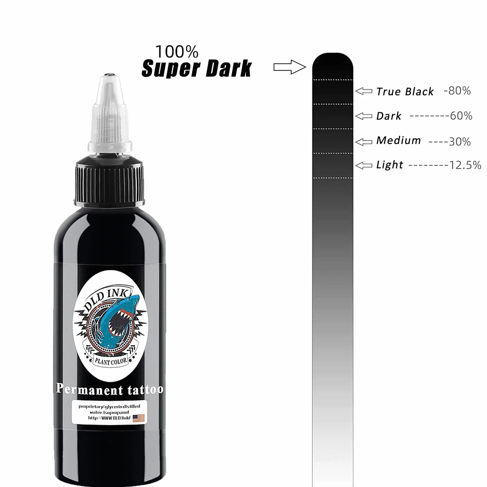 UMIKAkitchen Tattoo Ink Black Stick and Poke, Tribal True Black Liner, Profesjonalny tusz do tatuażu, wegańska trwała farba do ciała (30ml)