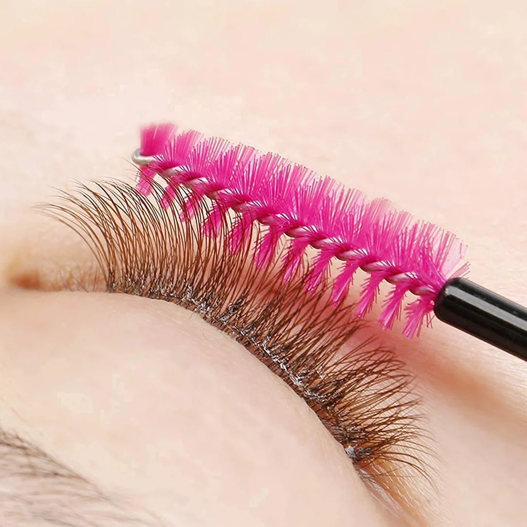50 sztuk jednorazowe szczoteczki do rzęs Różki do rzęs Eye Lash Przedłużenia brwi szczoteczka jednorazowe grzebień rzęs dla brwi fałszywe rzęsy
