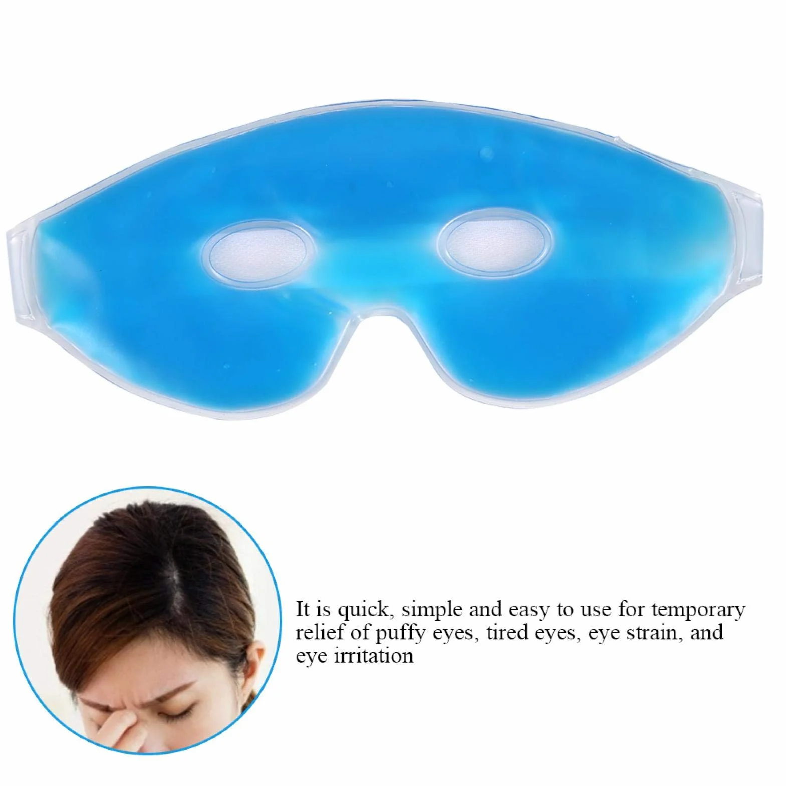 Maska na oczy, z lodem Ice Pack Lodowa maska ​​na oczy, żel do relaksującej podróży