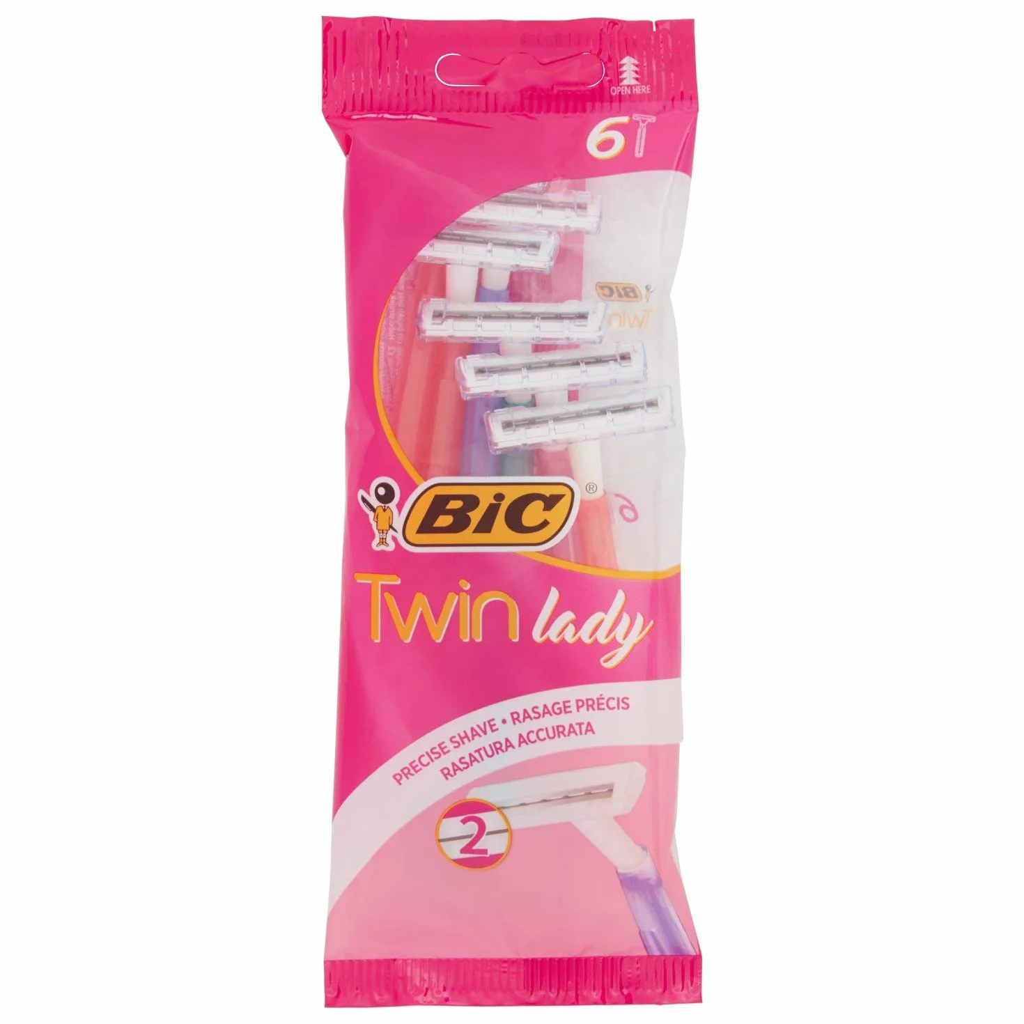 BIC Twin Lady golarka jednorazowa 6 sztuk