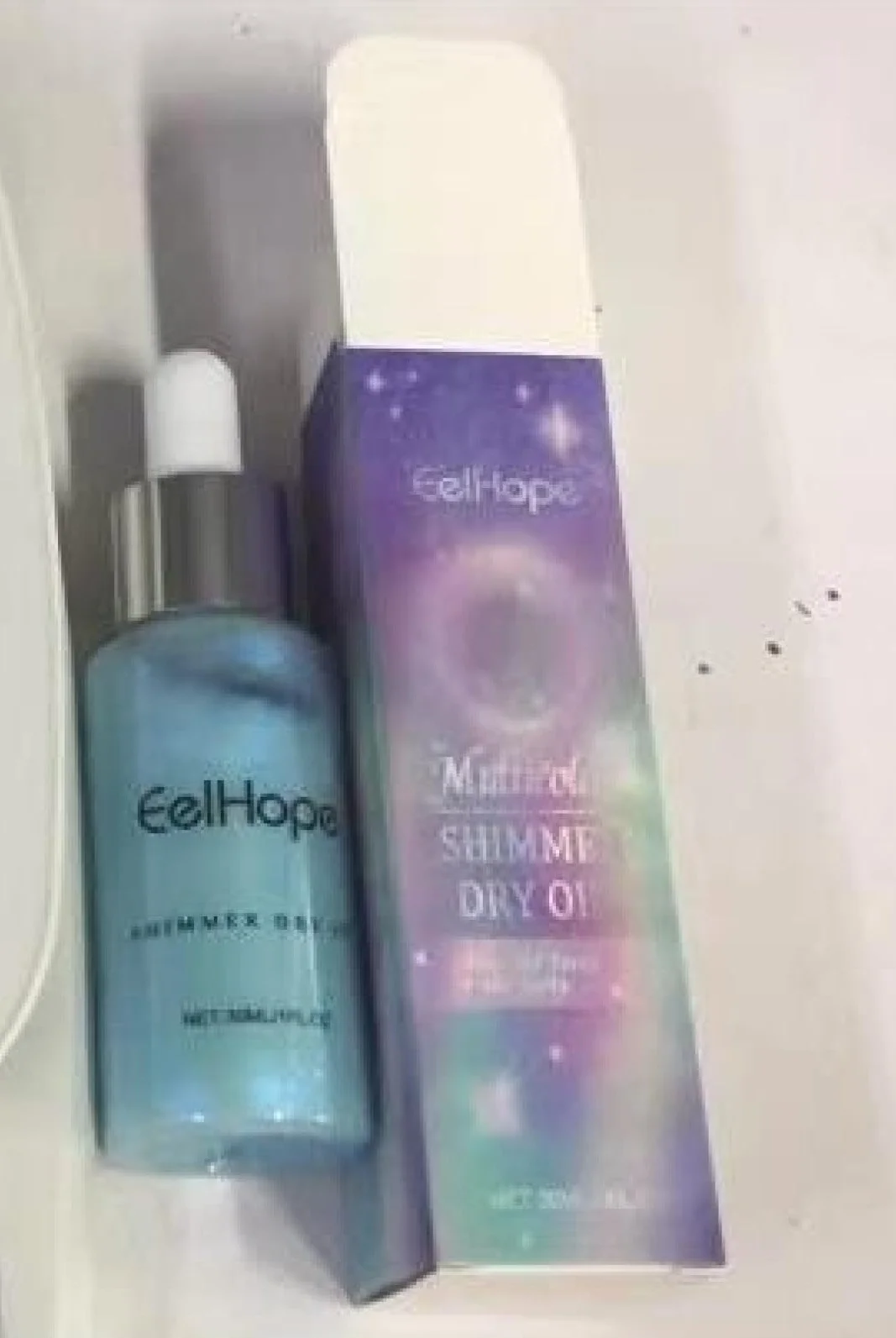 Orphic Shimmer Dry Oil, Orphic Body Shimmer, Opphic Body Glitter Oil, Glow Recipe, Shimmer Dry Oil Multicolor Waterproof, Long Last Glitter Powder for Festival Masquerade Birthday Makeup (D)