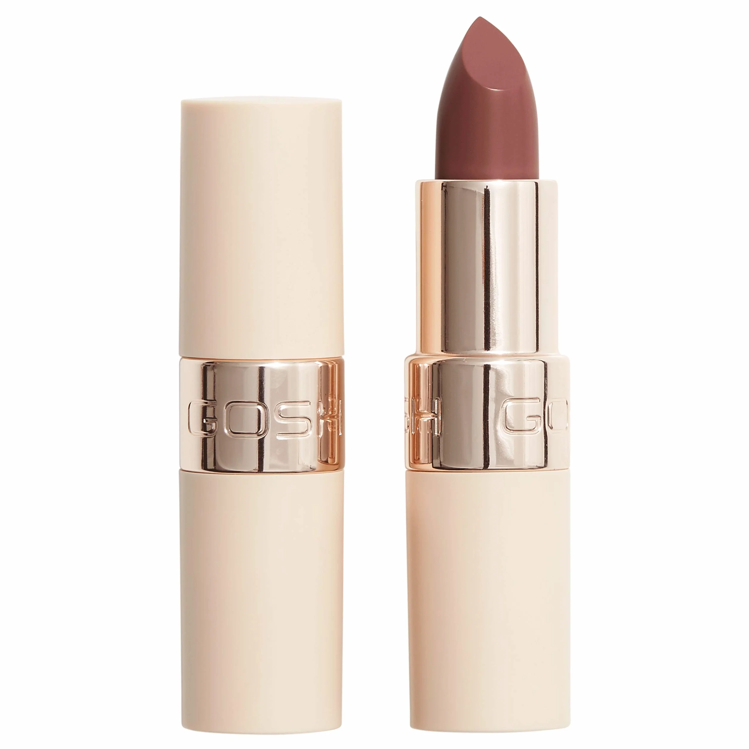 GOSH Lipstick Luxury Nude Intense Shades Natural Lips Nawilżająca Szminka Trwała Wegańska 003