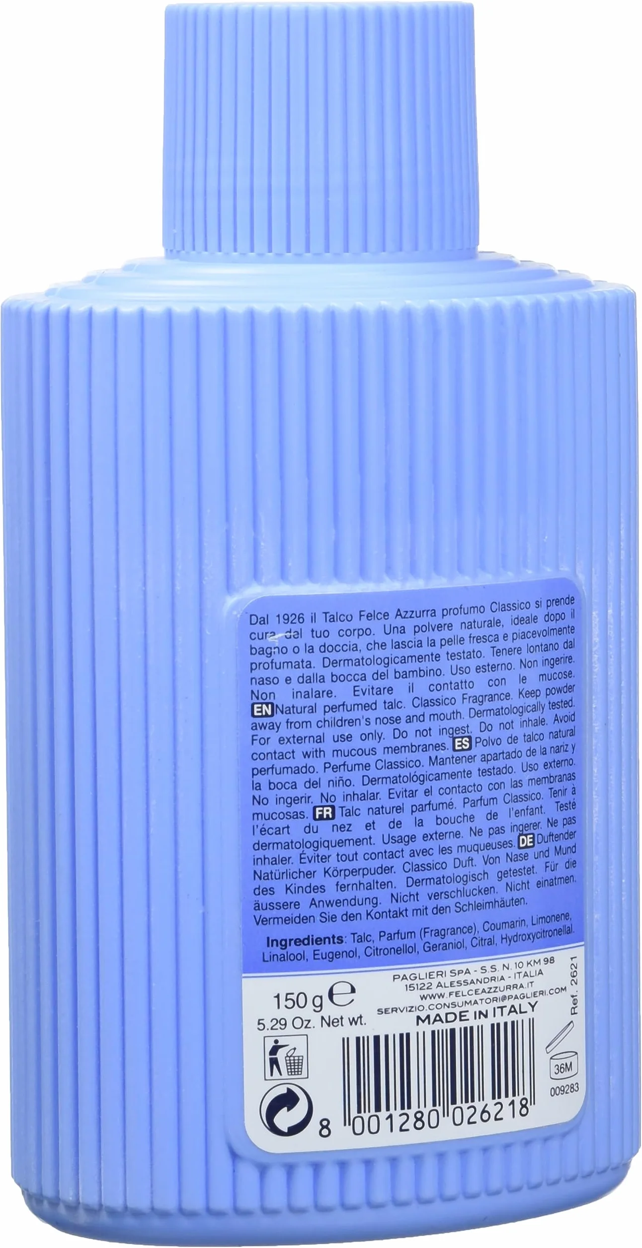 Felce Azzurra talk, klasyczny zapach, 150 g