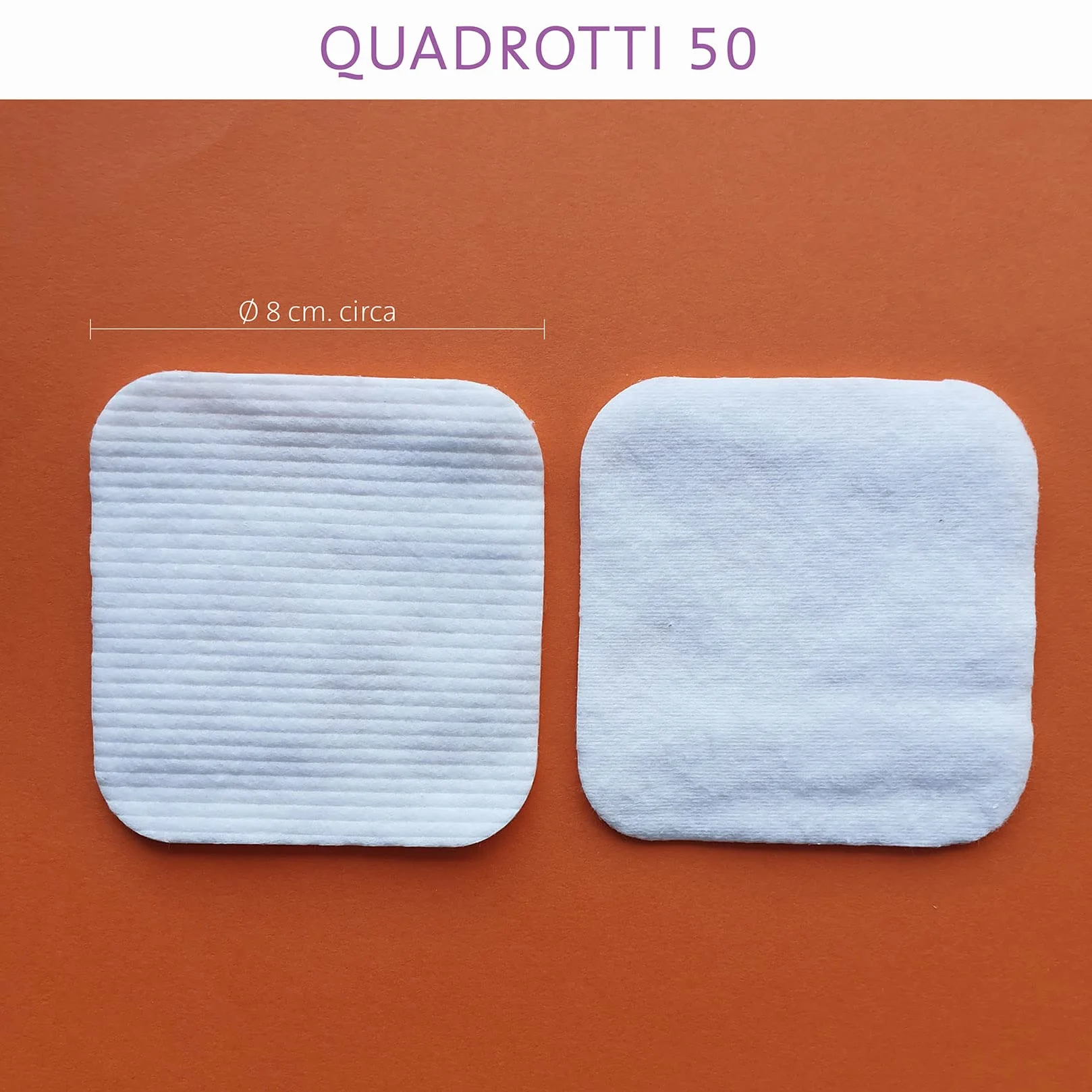 Cotton Plus Quadrotti waciki bawełniane 100% hydrofilowa bawełna podwójna tekstura 50 padów