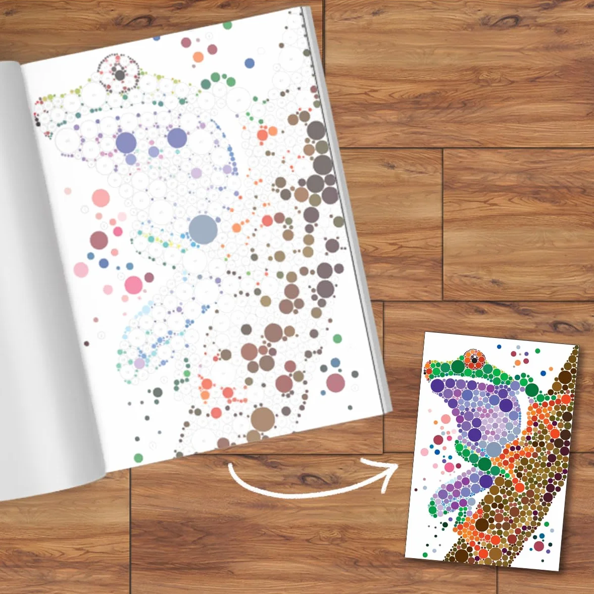 Sticker Dots: Wild Animals: Stunning Sticker by Numbers Challenges