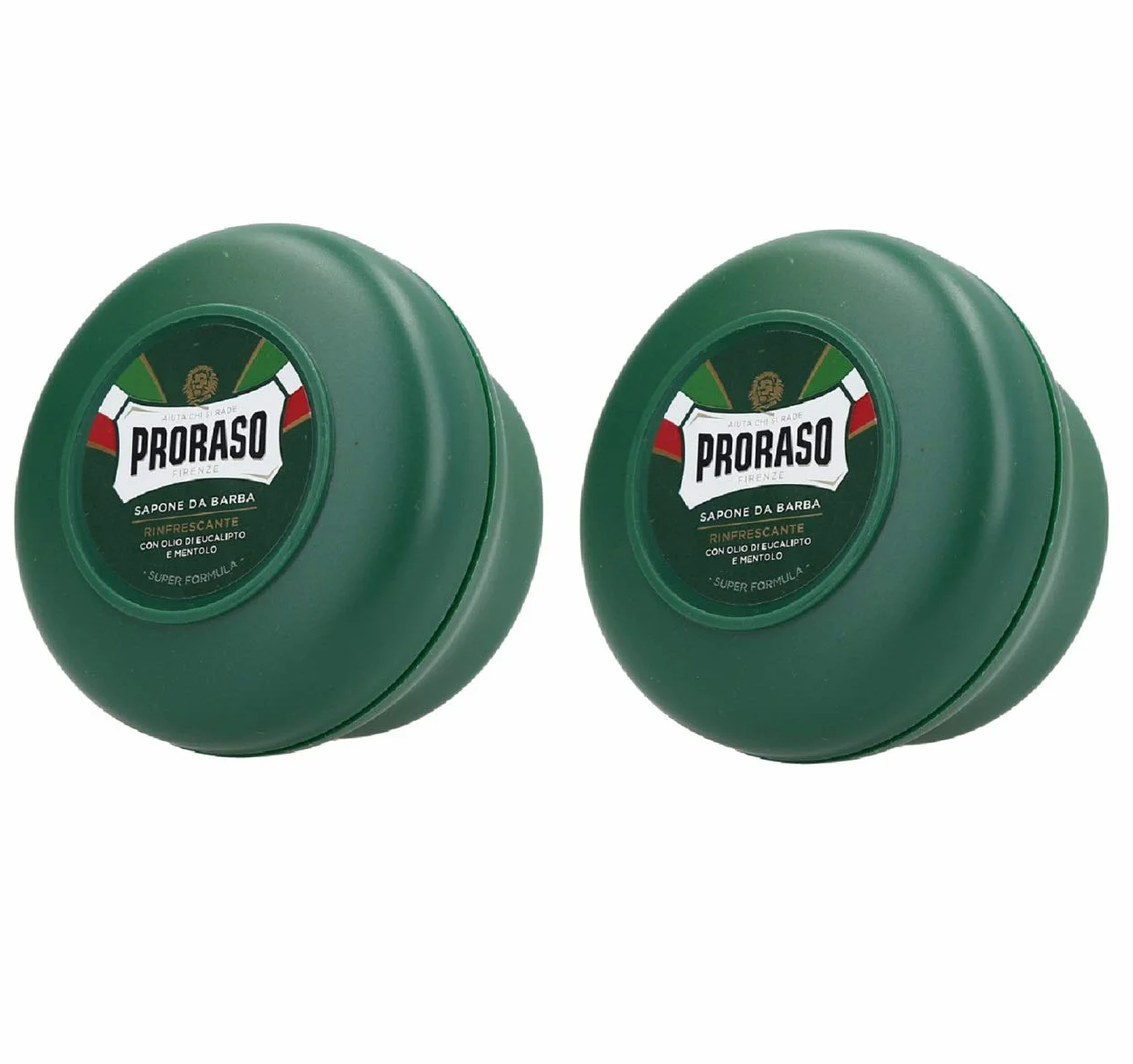 Proraso 2 zielone mydło do golenia w okrągłym garnku Shaving Soap po 150 ml = 300 ml