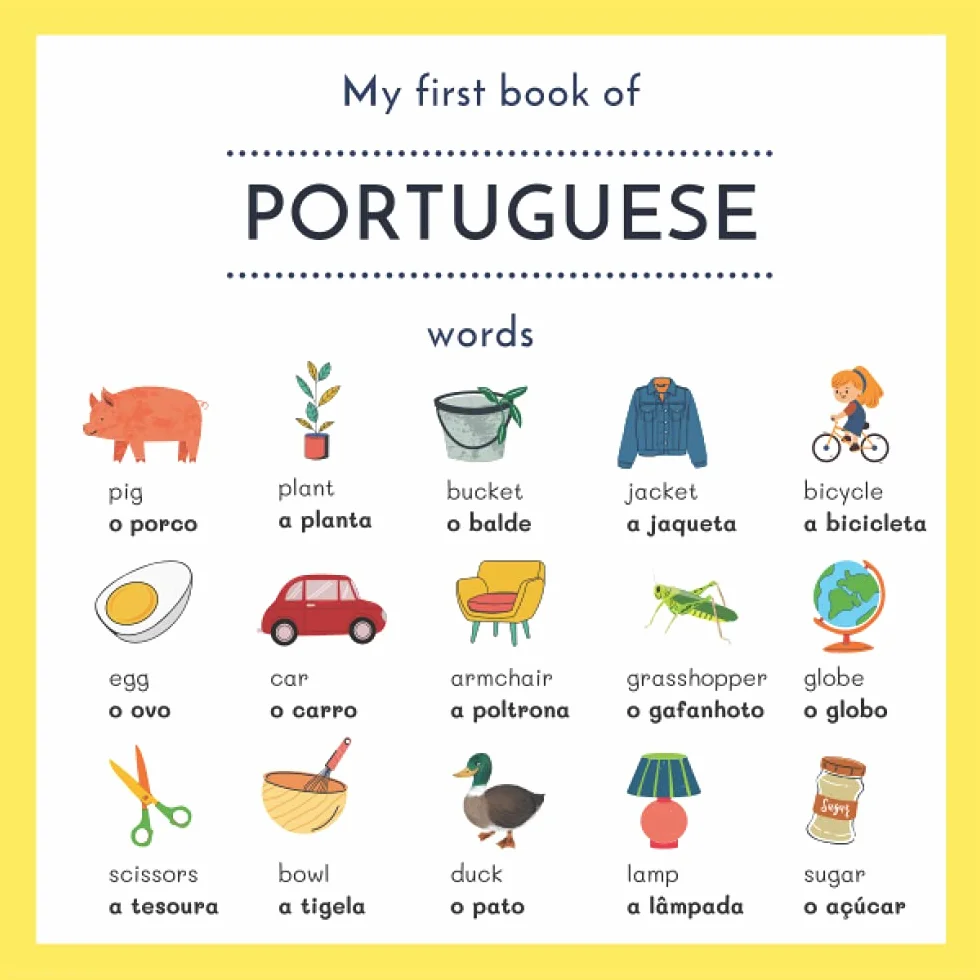 My First Book of Portuguese Words: English Portuguese Picture Dictionary | English to Portuguese | Portuguese Childrens Books | Livros Em Portugues | ... Portuguese Language | My First Bilingual Book