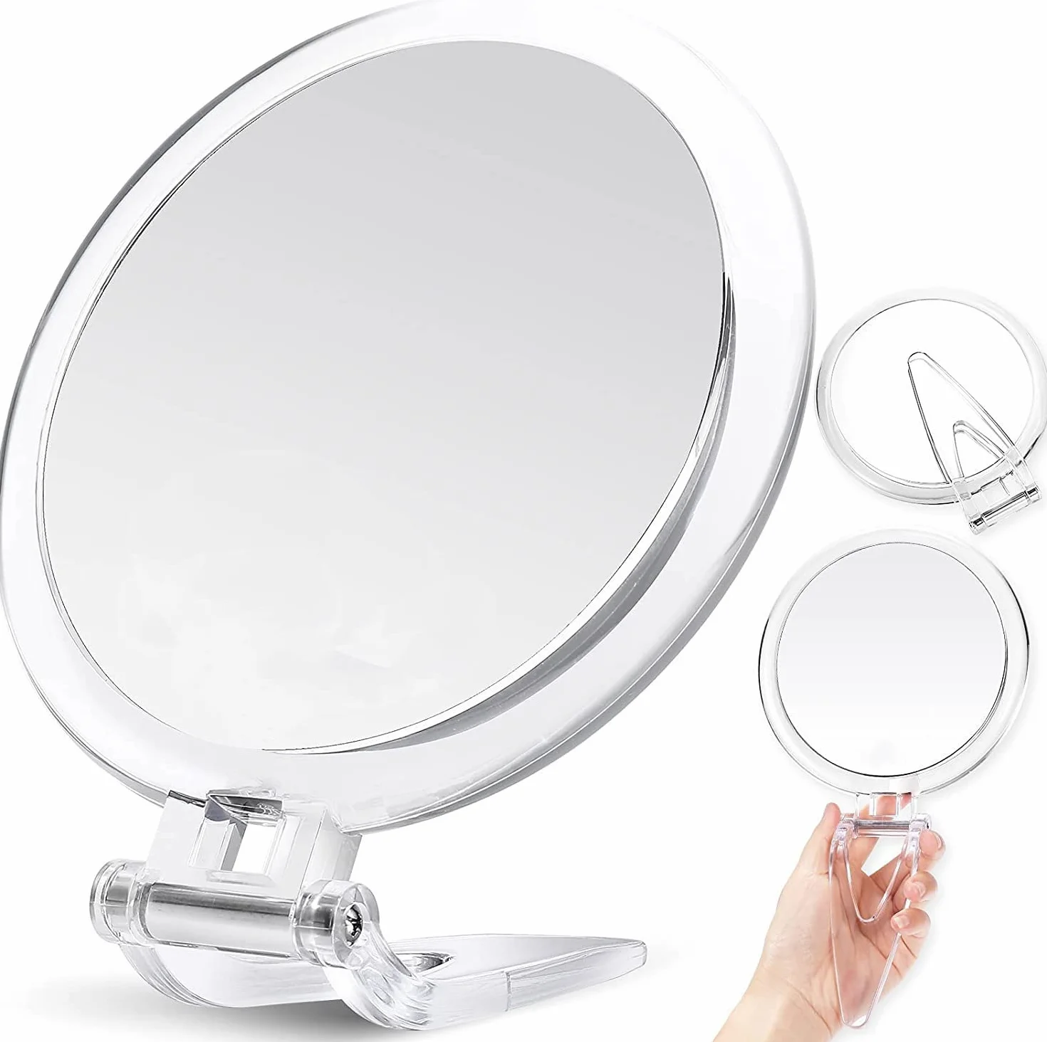 B Beauty Planet Dwustronne lusterko powiększające 15 cm powiększenie 20x 1x przenośne