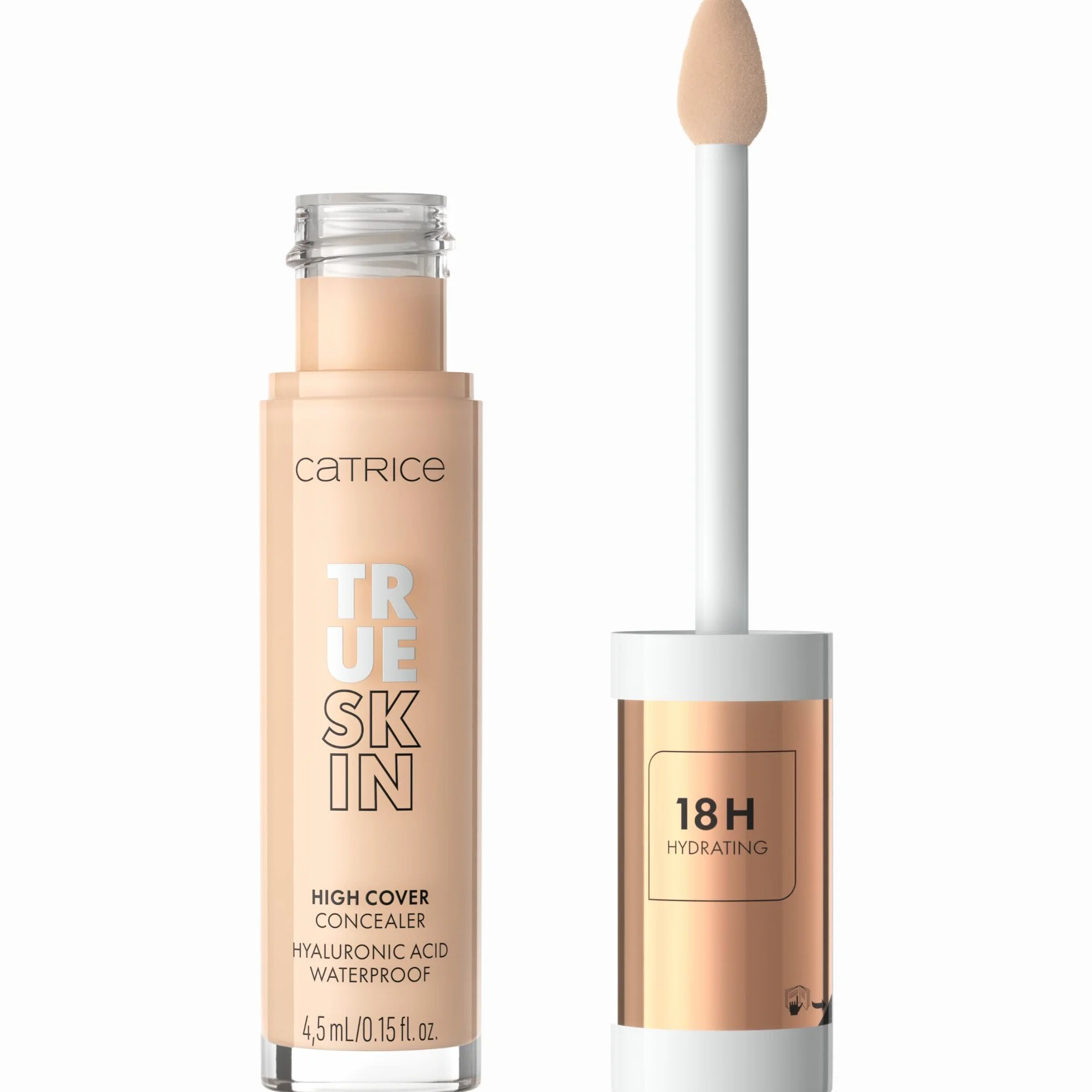 Catrice Korektor True Skin High Cover, zapobieganie wypryskom, nawilżanie, długotrwały, naturalny, matowy (4.5ml)