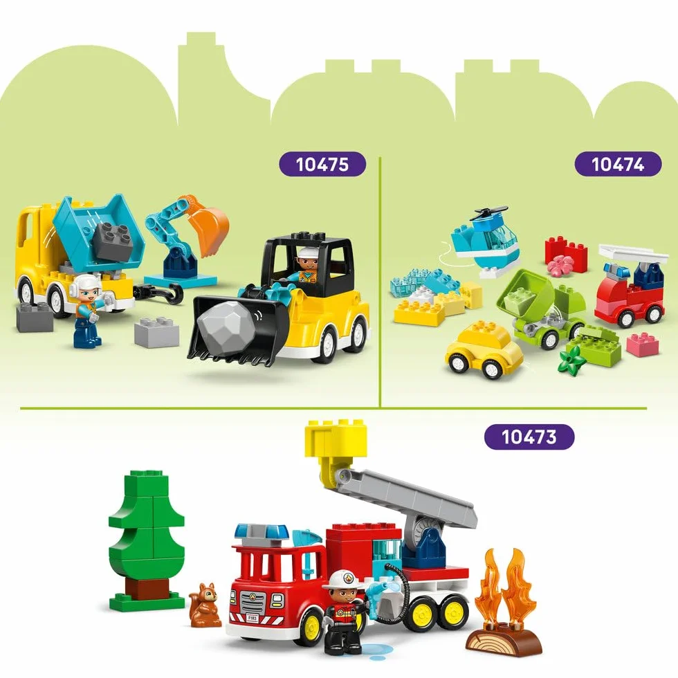 LEGO DUPLO 3 in 1 Creative Cute Pets - Educational Fine Motor Skills Toy for Toddlers - Animal Figures incl. Dog, Cat, Bird & Fish - Easter Crafts - Gift for 1+ Year Old Babies, Girls & Boys - 10477