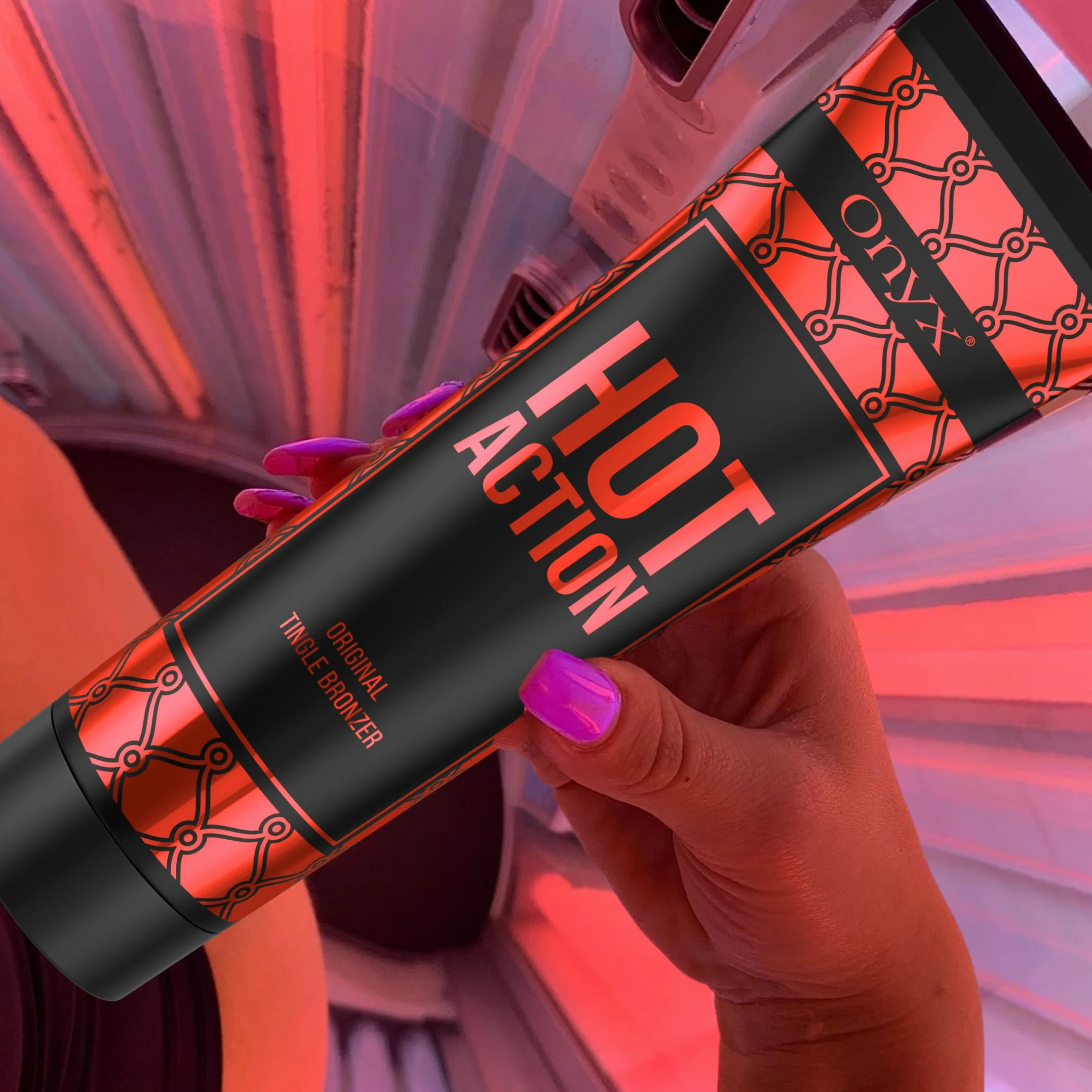 Onyx Hot Action - Zaawansowany Bronzer Rozgrzewający z Efektem Tingle Natychmiastowe Działanie Idealny do Trudno Opalających się Części Ciała