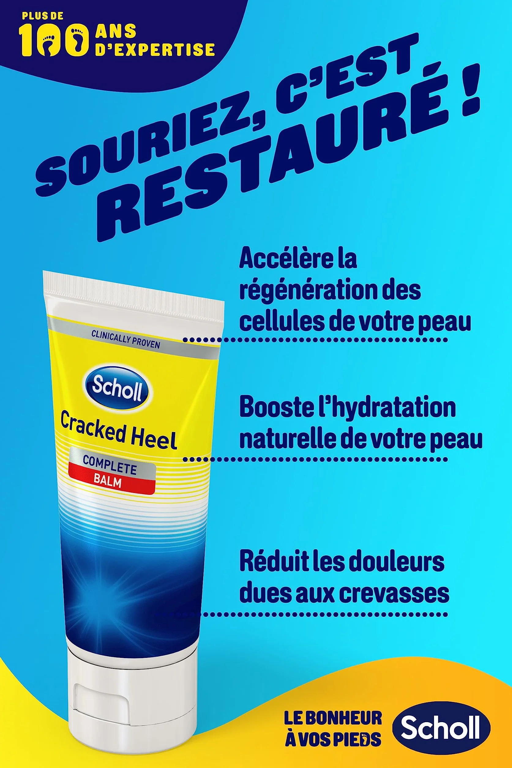 Scholl Krem do stóp Przeciwpękające lub popękane pięty 24h 60ml