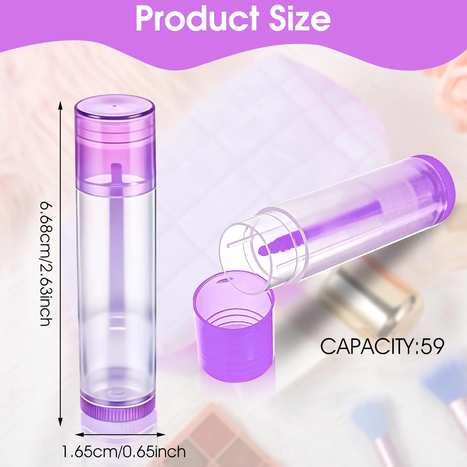 30 szt. tubek na balsam do ust, puste pojemniki na balsam do ust, 5,5 ml, przezroczyste tubki do pomadki, obrotowe plastikowe tubki do szminki z nakrętkami, do wielokrotnego napełniania, tubki do