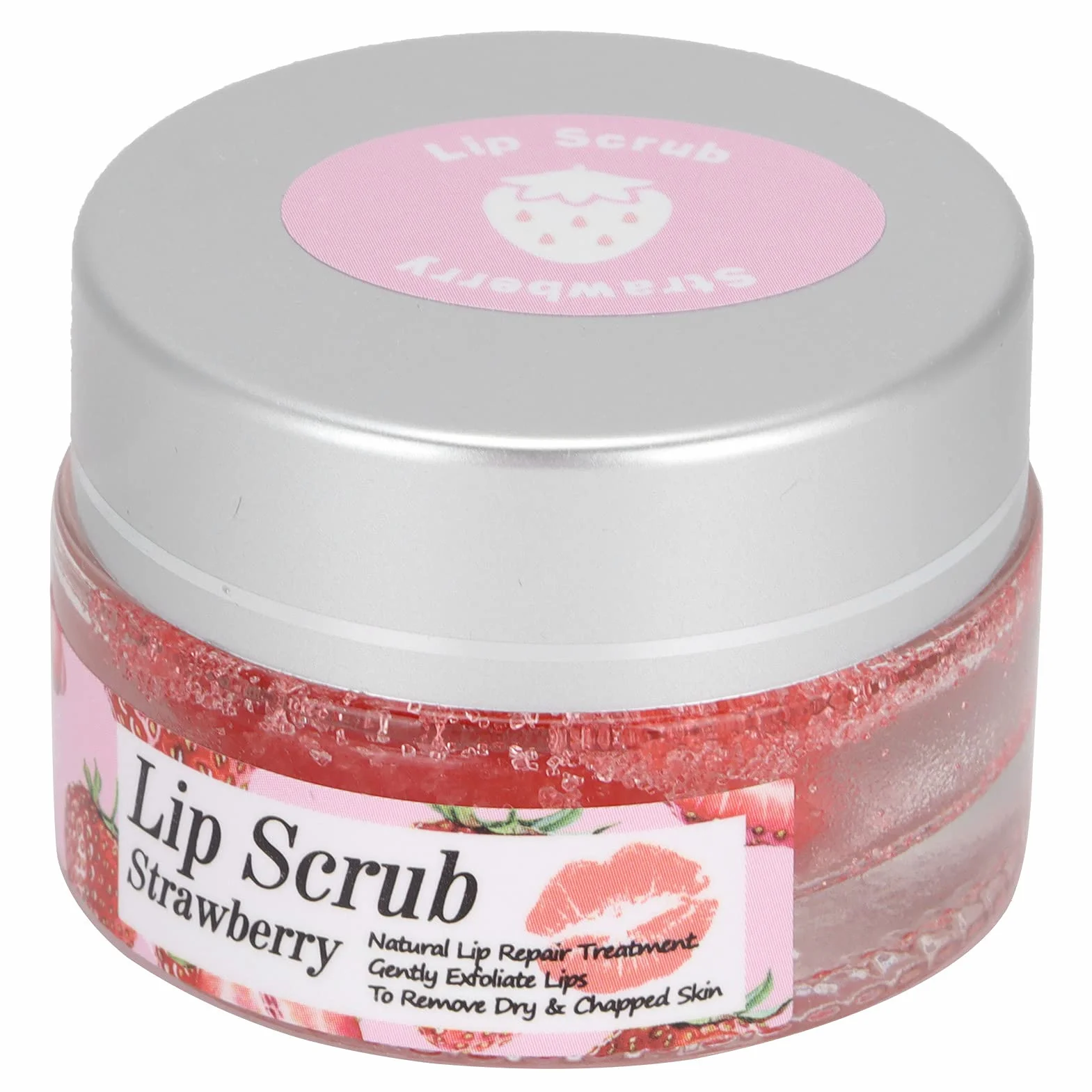 Peeling do Ust Naturalne Składniki Truskawkowe Peeling do Ust Zmiękczający Kutynę Złuszczający Fade Linie Ust Peeling do Ust 20g