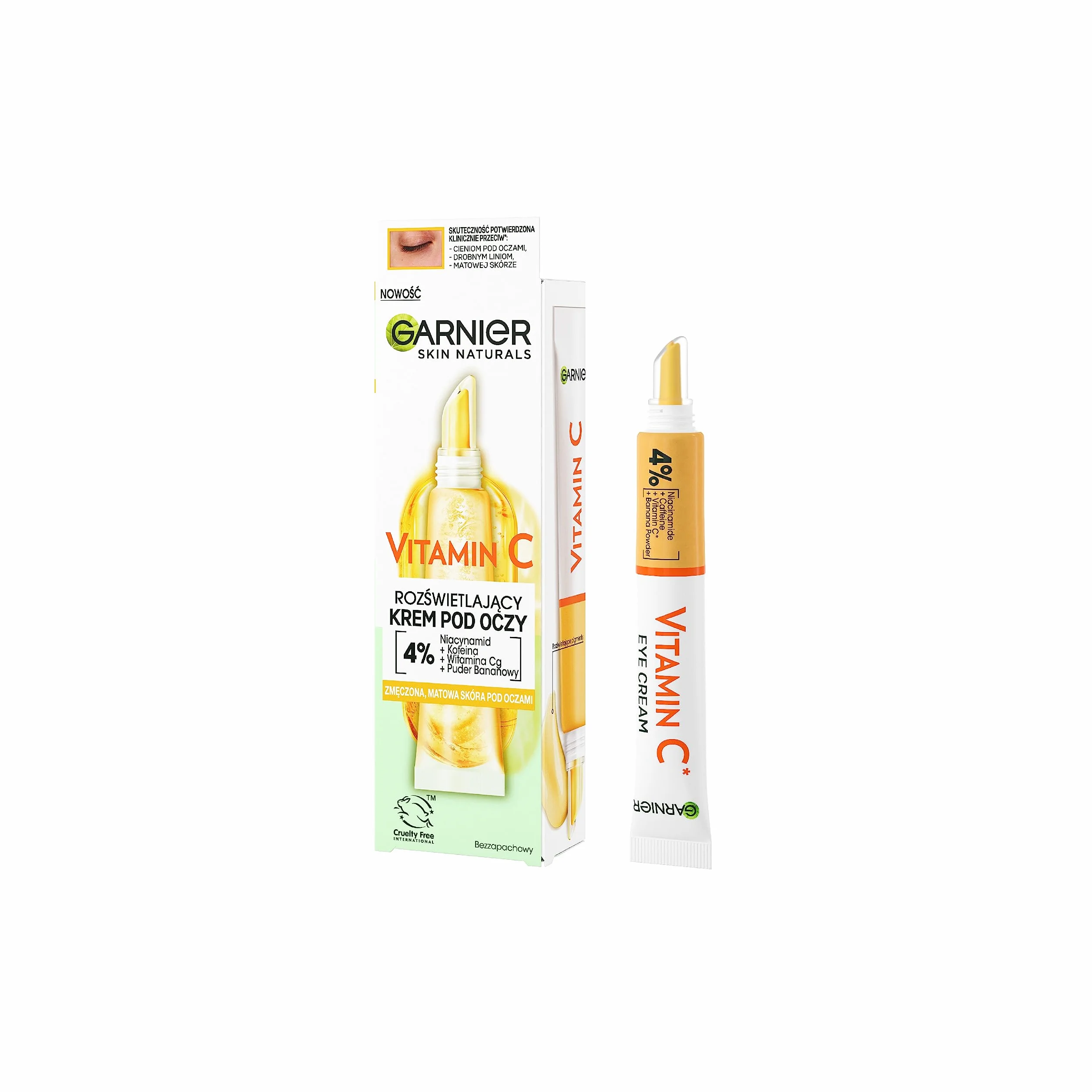 Garnier Vitamin C Rozświetlający krem pod oczy, 15 ml