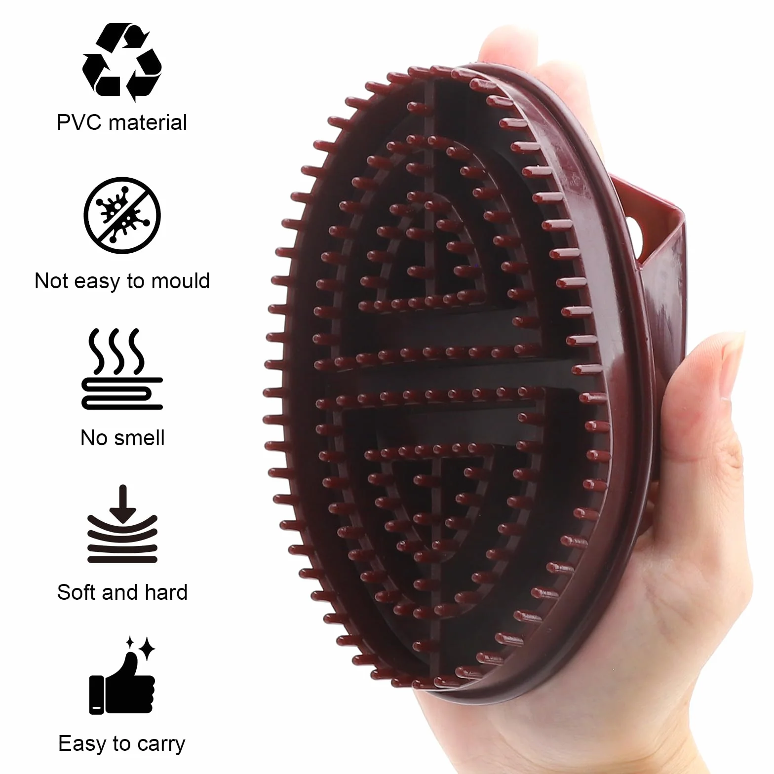 Szczotka do masażu ciała, brązowa szczotka do masażu Gua-Sha, szczotka do masażu gua sha, pędzel do nacisku Meridian z taśmą mierniczą, pędzel do masażu ciała Meridian może poprawić krążenie krwi i