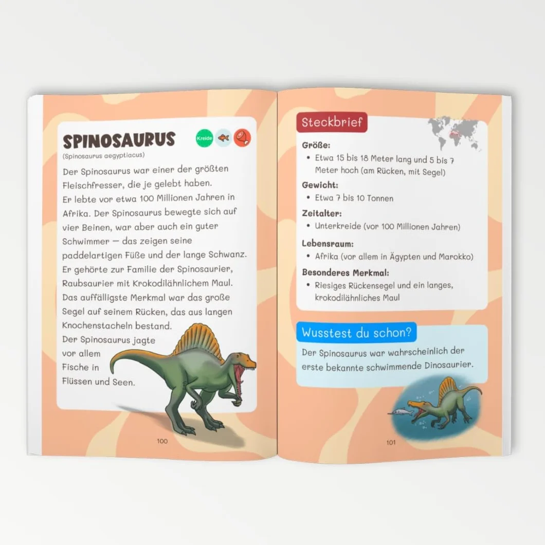 Dinolexikon für Kinder – Mein erstes Dinosaurier Buch von A bis Z: Das bunte Vorlesebuch zum gemeinsamen Entdecken I Mit spannenden Fakten und ... I Dino Buch für Kinder ab 4 Jahre