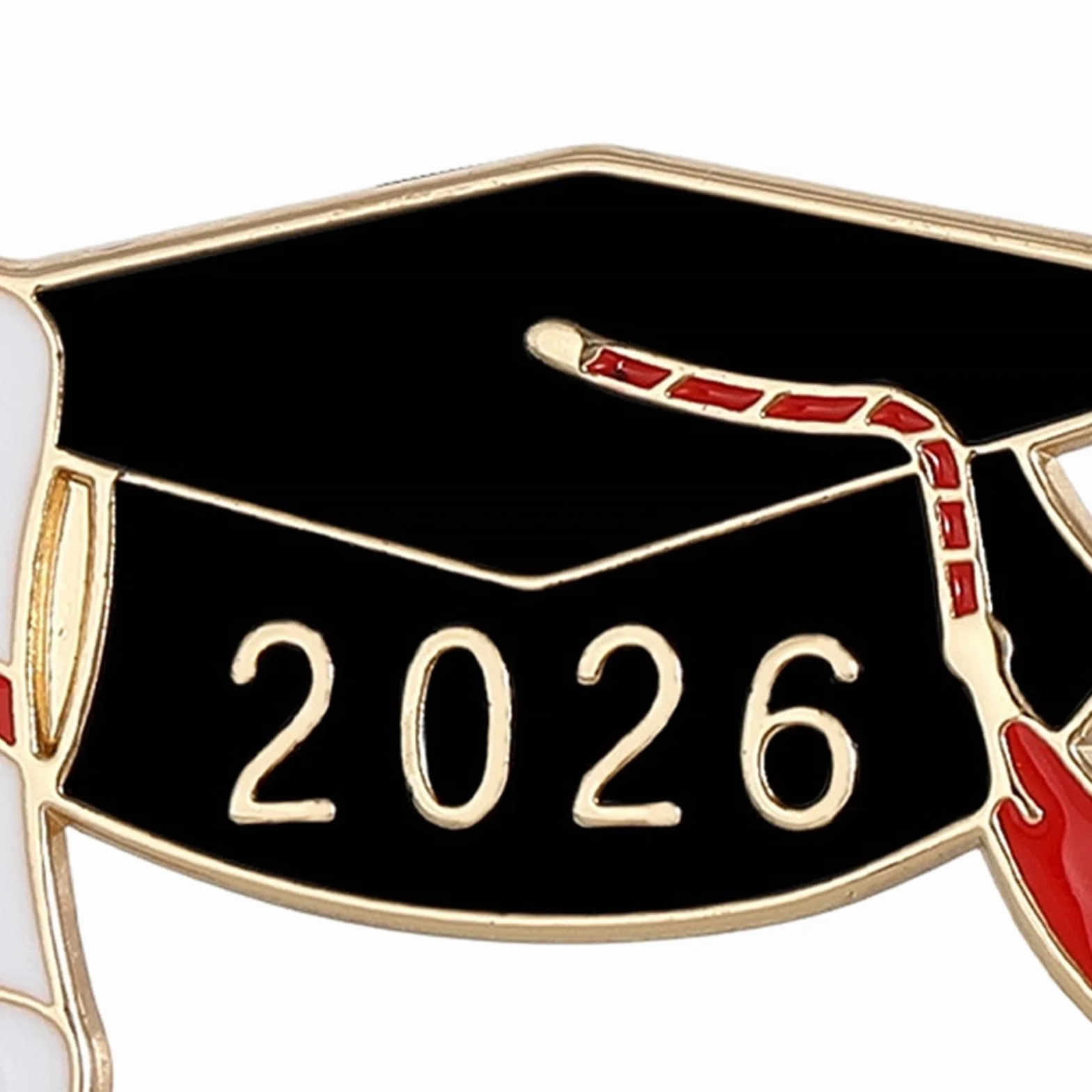 Graduation Badge 2026 Metal Enamel Lapel Pin with Safety Clasp for School Teacher Student