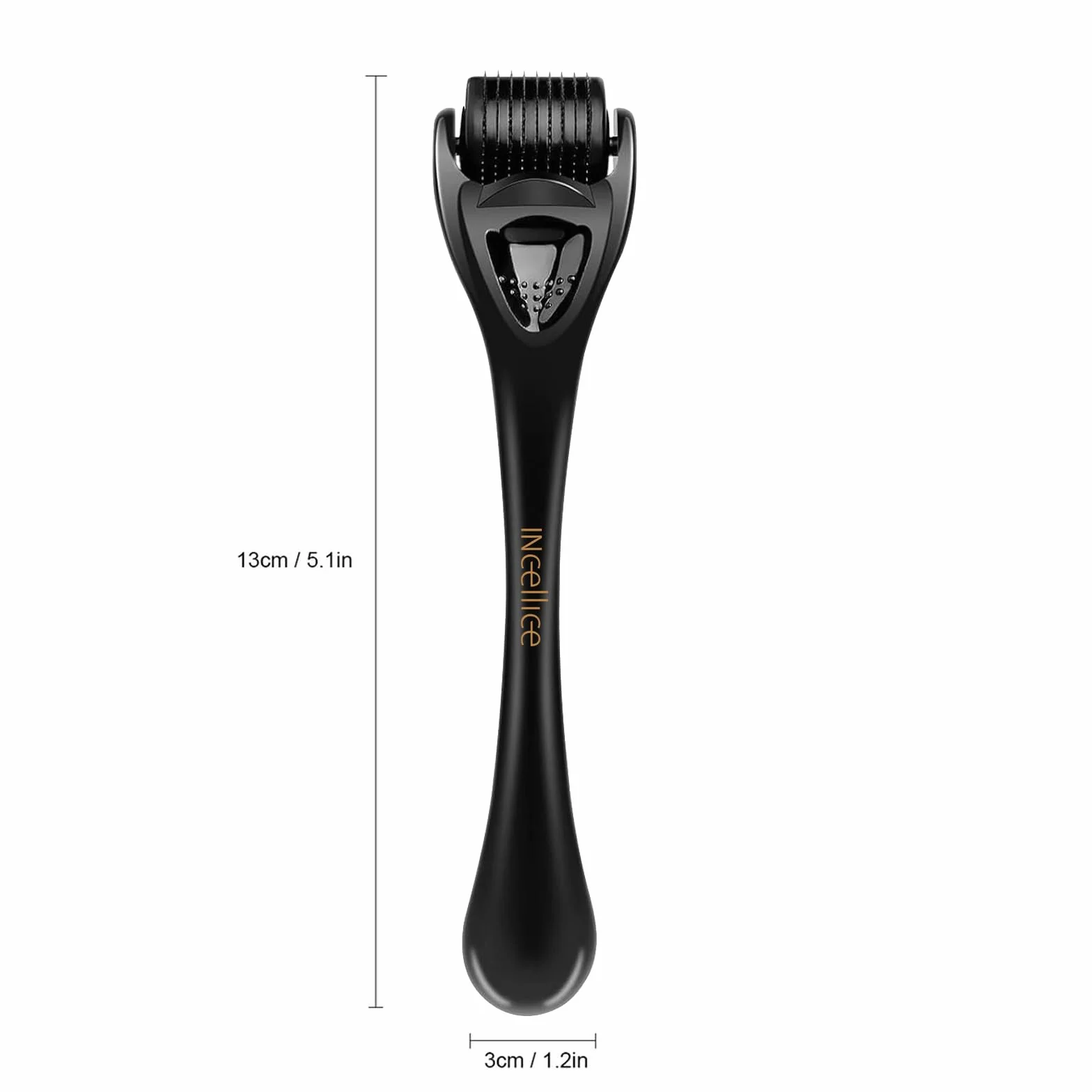 Derma Roller wałek do brody, 540 igieł 1,5 mm, tytanowe igły do twarzy, ciała, odżywiające zmarszczki, blizny, rozstępy, dermabrazja 1,5 mm