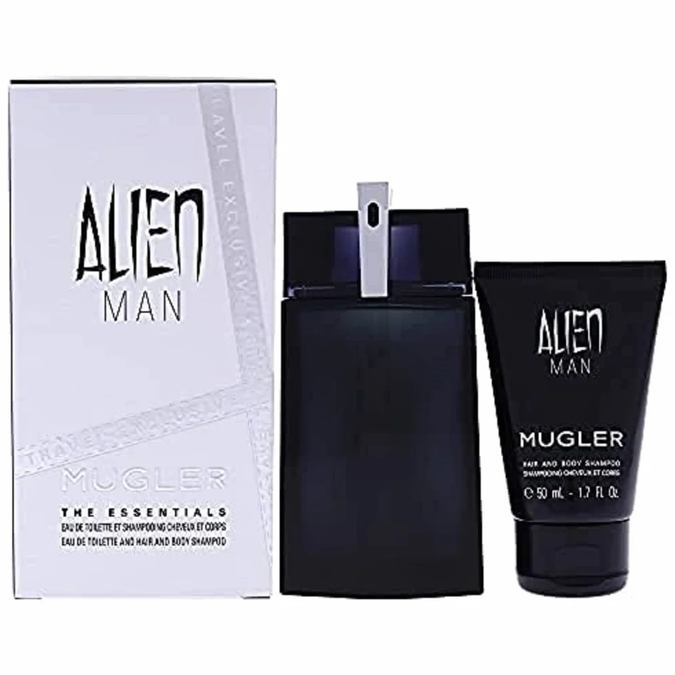 THIERRY MUGLER Alien Man The Essentials Set EDT 100 ml + szampon 50 ml