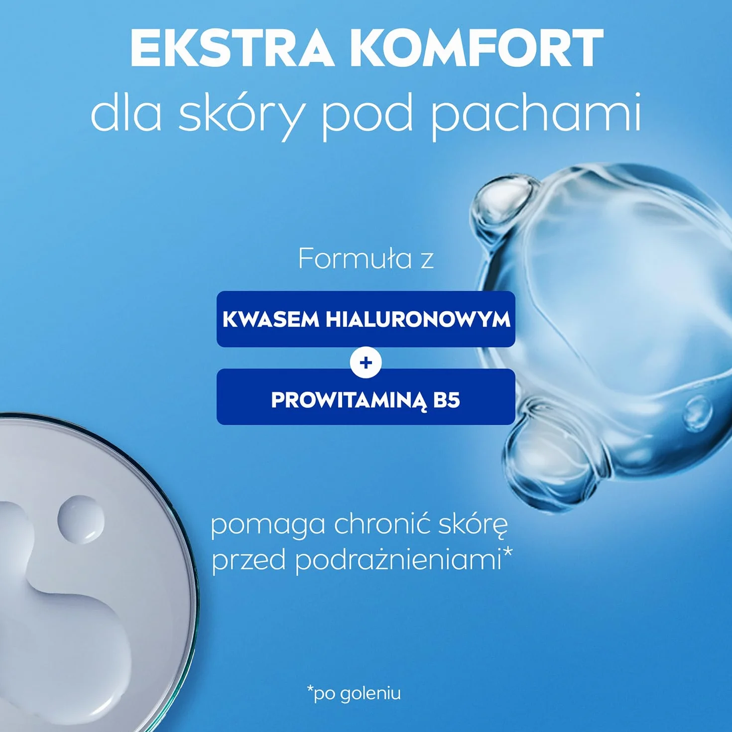 NIVEA Derma Control Defend Antyperspirant dla kobiet roll on - 72h ochrony z kwasem hialuronowym i prowitaminą B5, 50 ml