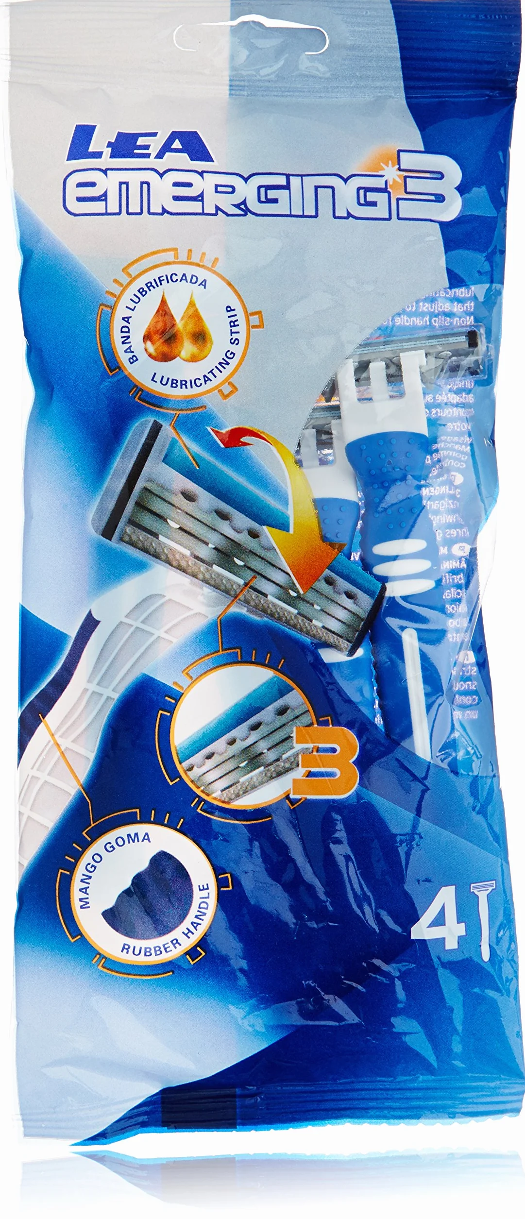 LEA EMERGING3 deposable razor LOTE 4 sztuki